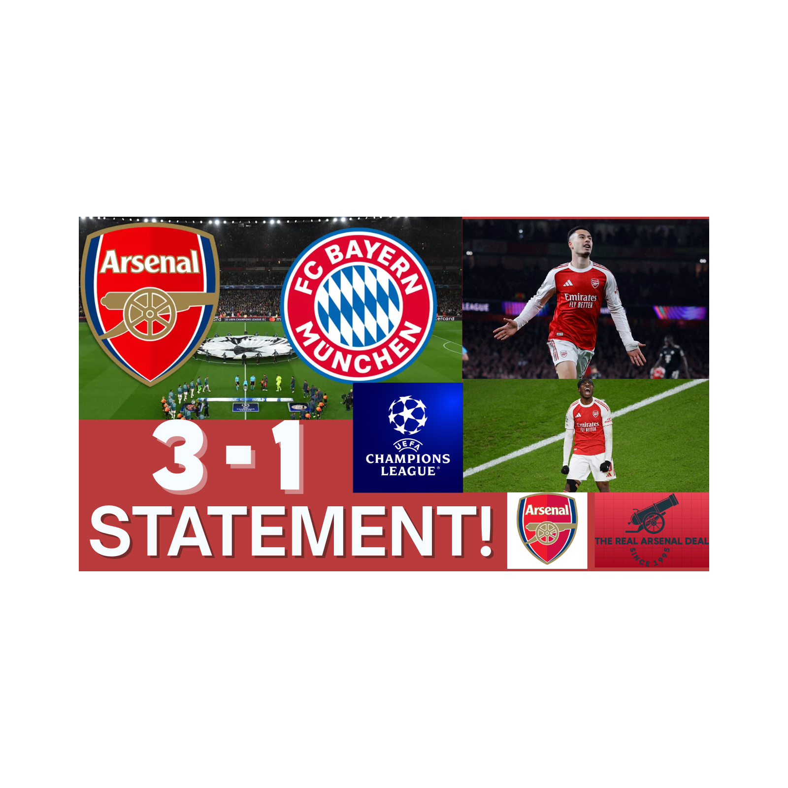 Arsenal DESTROY Bayern Munich! 3-1 Statement Win | Rice Masterclass | Champions League Reaction episode artwork