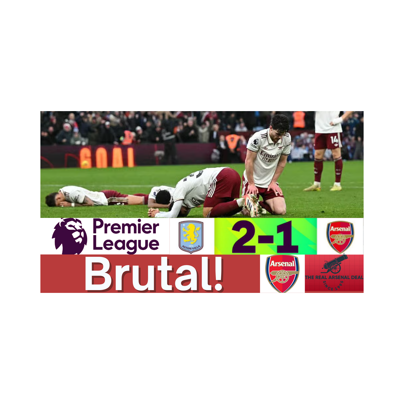 Aston Villa 2-1 Arsenal | Lost With the Final Kick! Injuries, Fatigue, and Heartbreak | Brutal Match Reaction episode artwork