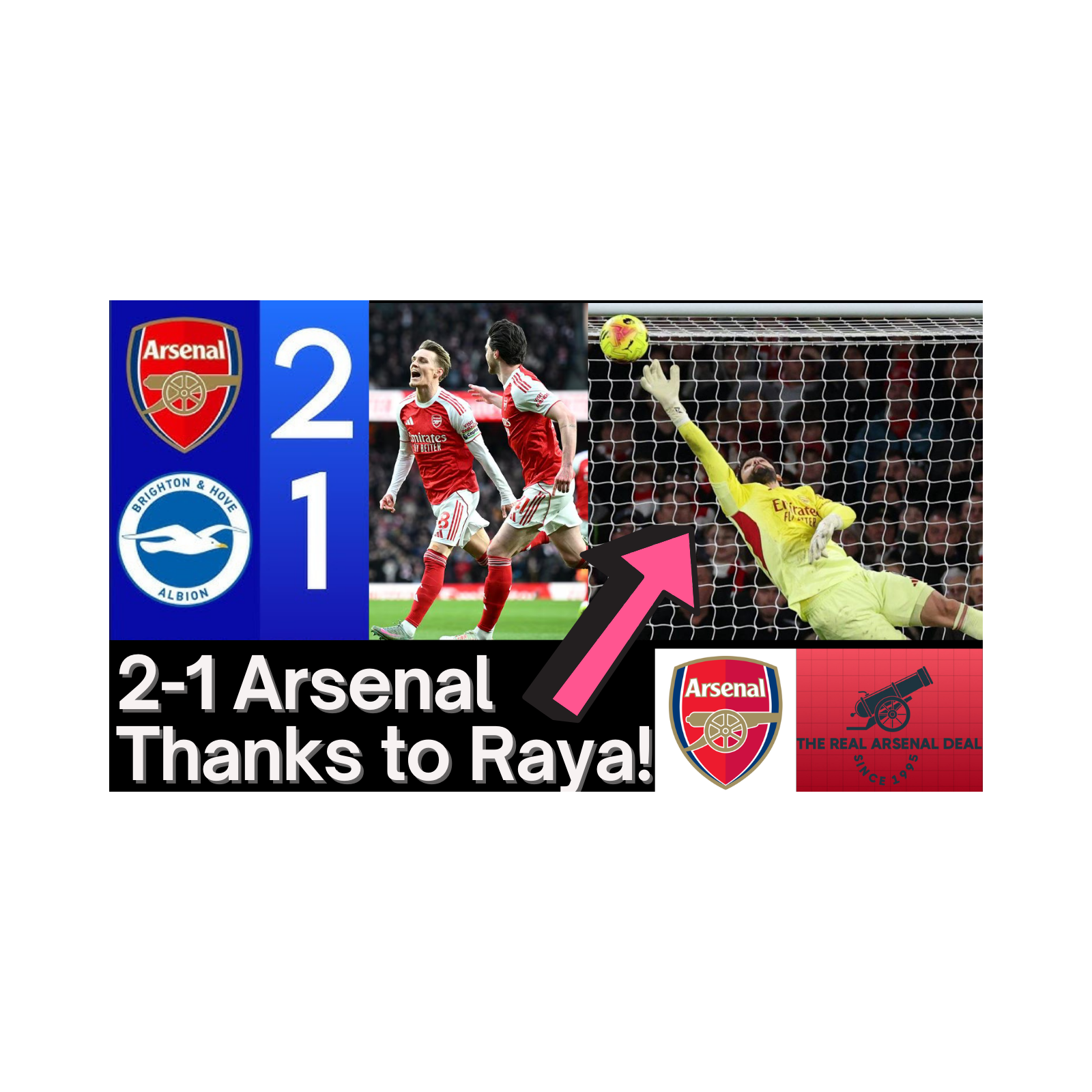 Arsenal 2-1 Brighton | Missed Chances, Massive Result | Ødegaard Screamer & Raya Heroics! episode artwork