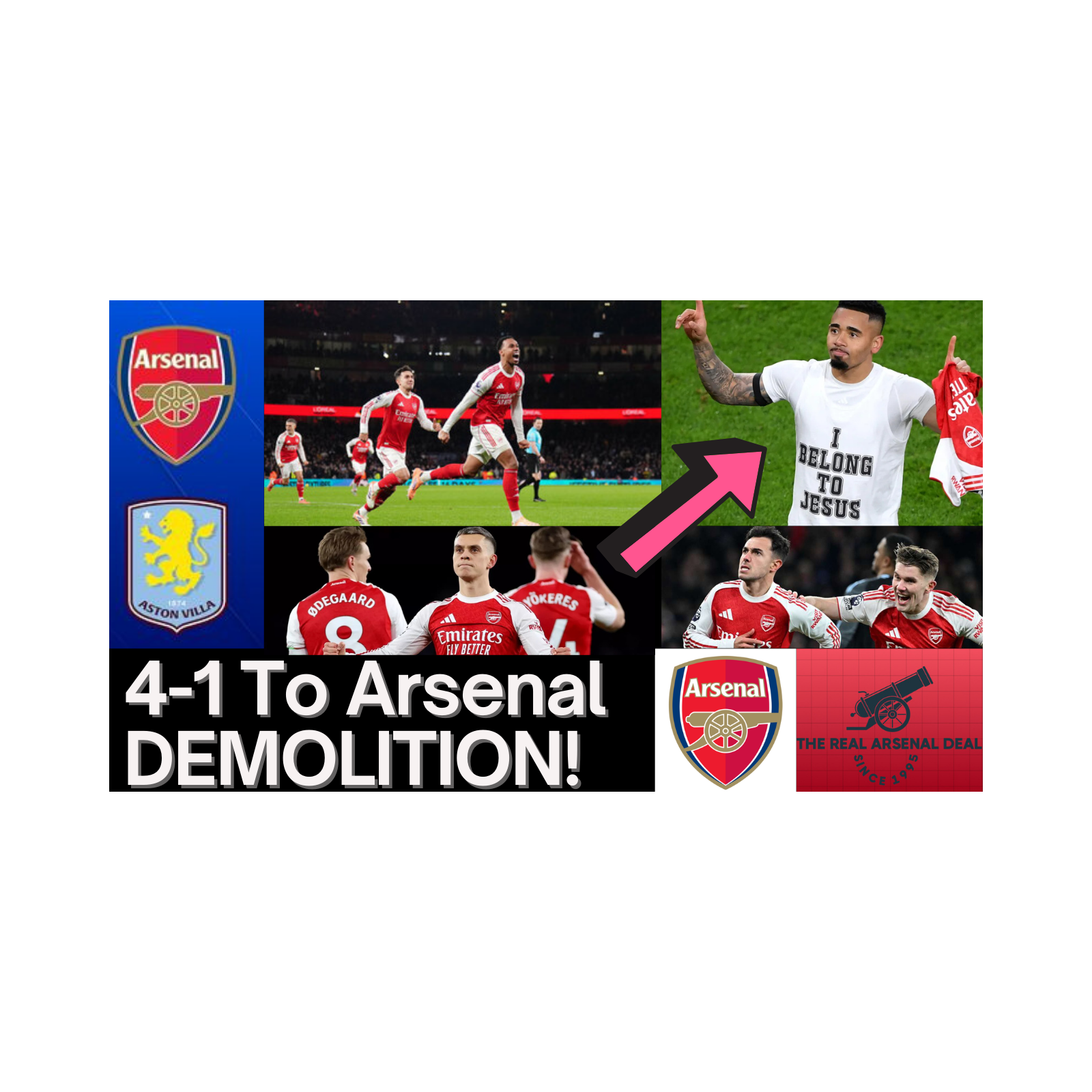 Arsenal 4–1 Aston Villa: A Statement Masterclass Win In The Premier League | Instant Match Reaction  episode artwork