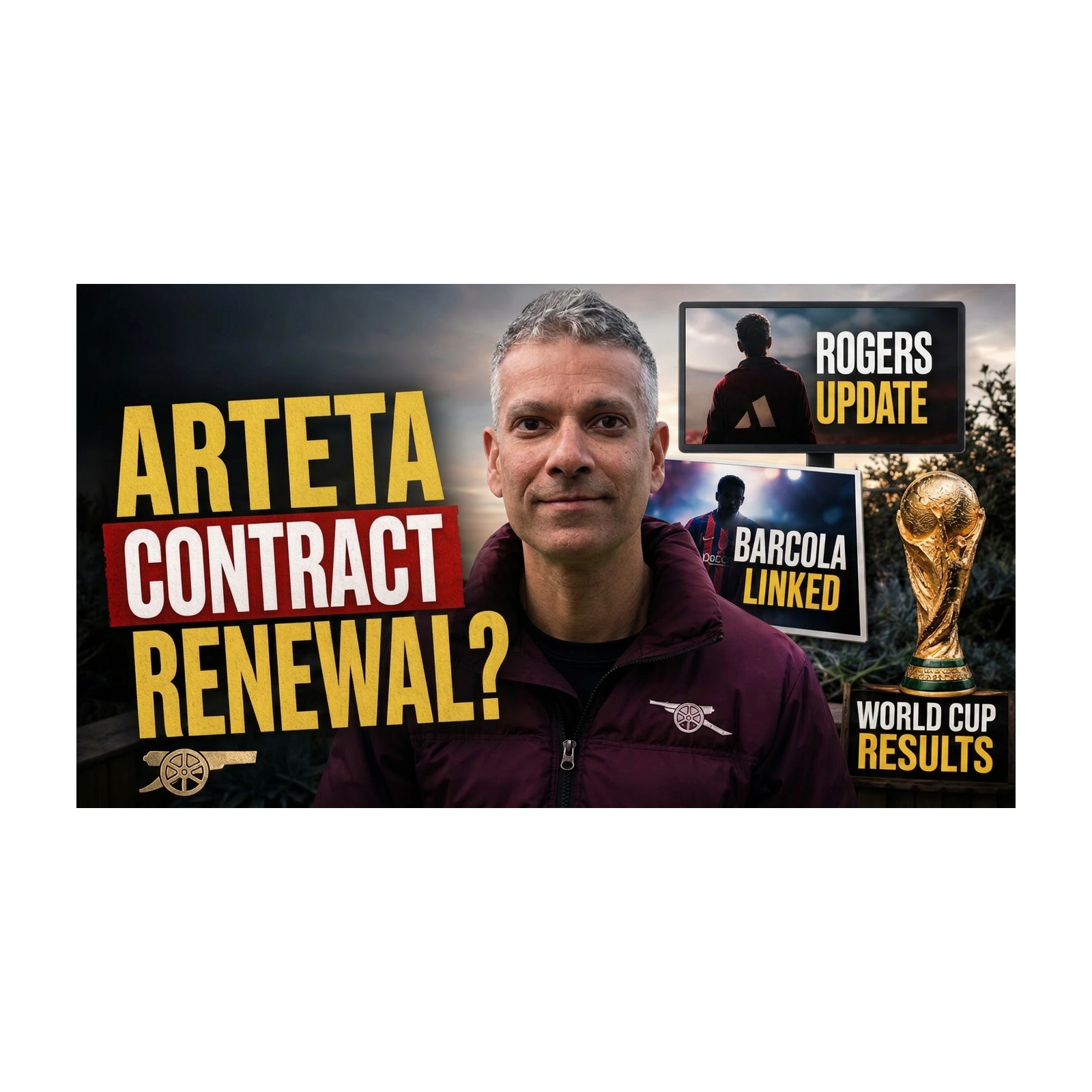 Arteta Contract Rumours, Rogers Update & Barcola Linked & World Cup Results episode artwork