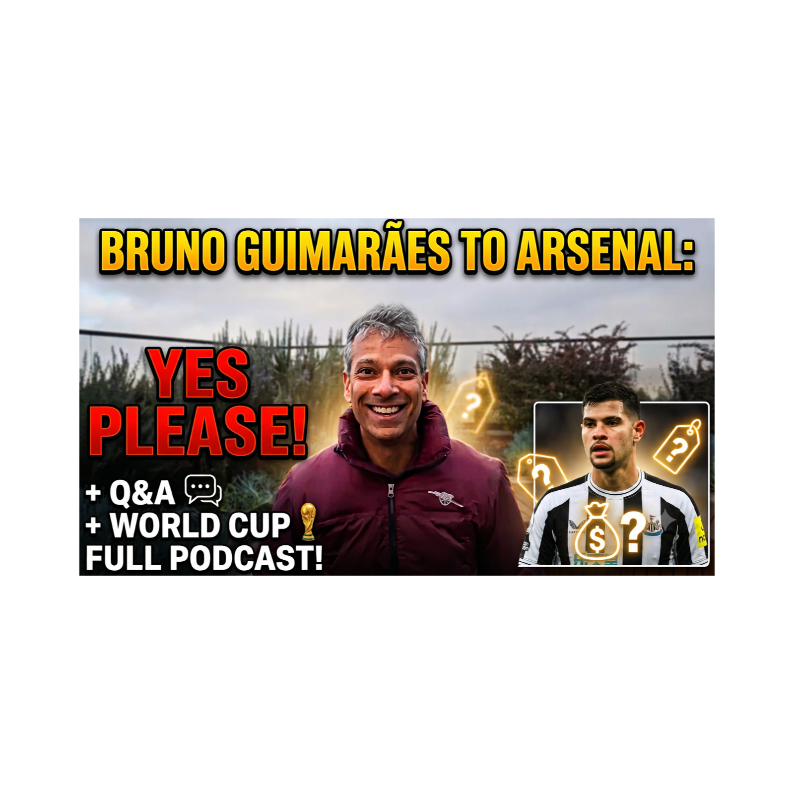 Bruno Guimarães To Arsenal: Brilliant Target, Massive Cost + World Cup & Listener Q&A episode artwork