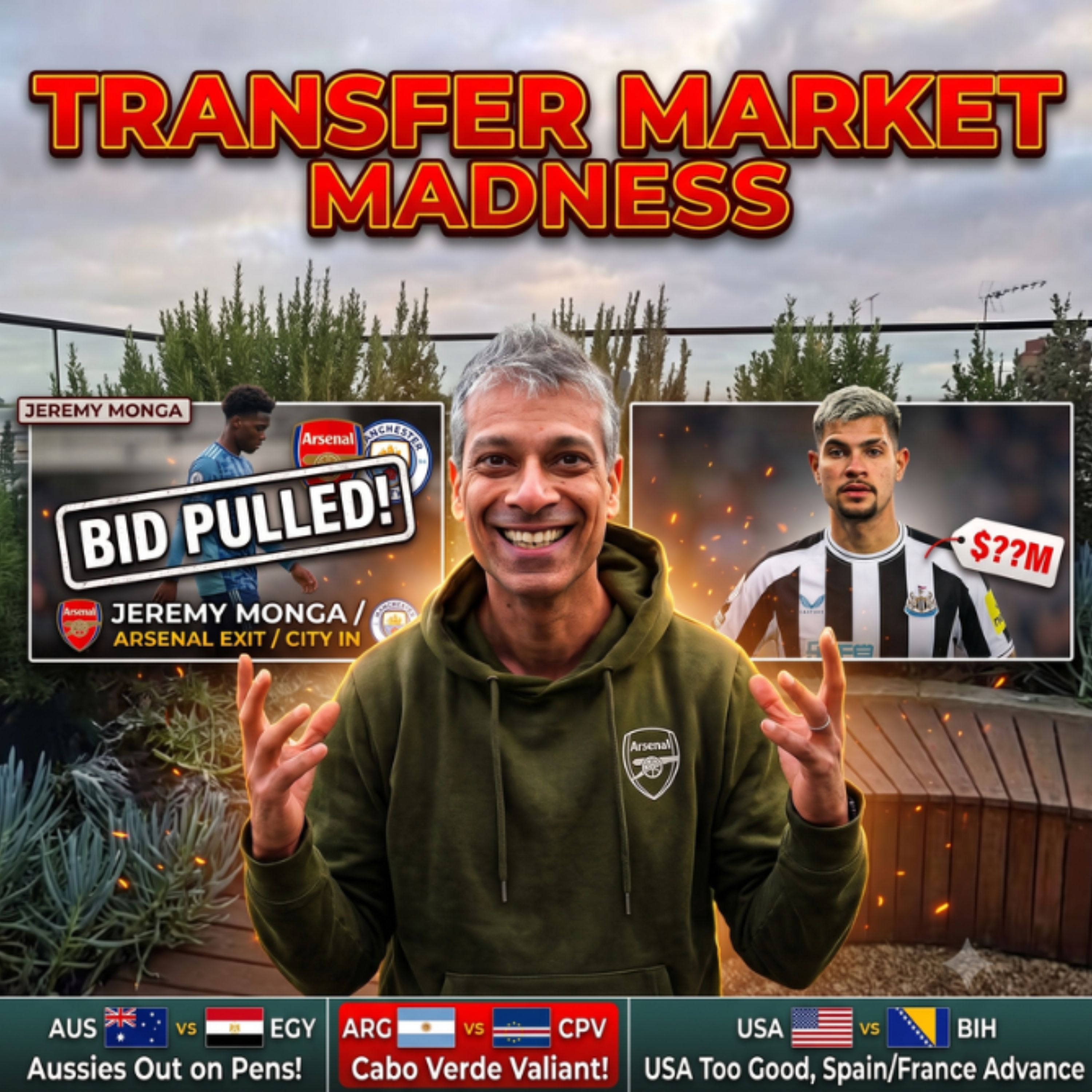Transfer Market Madness, Arsenal Withdraw From Monga, Plus World Cup Drama episode artwork