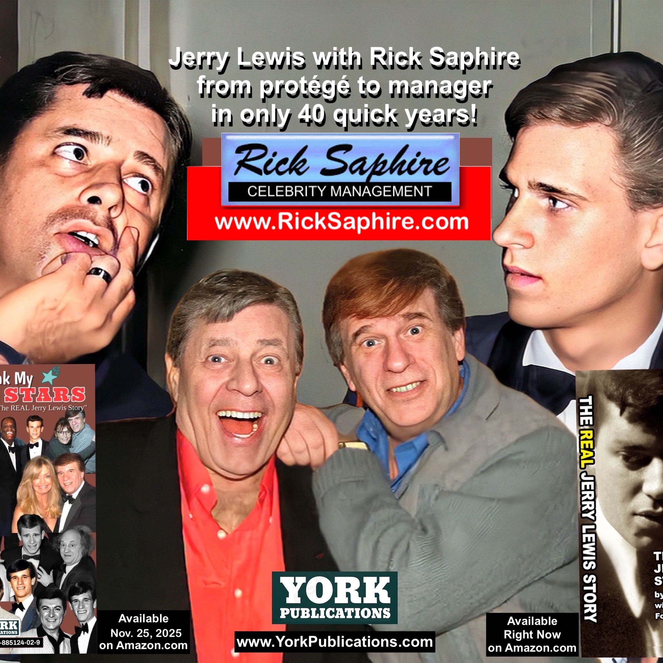 The REAL Jerry Lewis Story Audiobook By Rick Saphire with Sheila Saphire