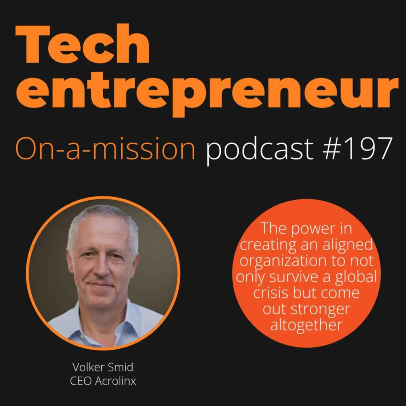 #197 – Volker Smid, CEO of Acrolinx - on surviving a global crisis and coming out stronger
