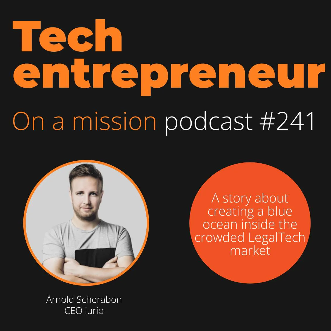 #241 - Arnold Scherabon, CEO IURIO - on creating traction in a conservative industry
