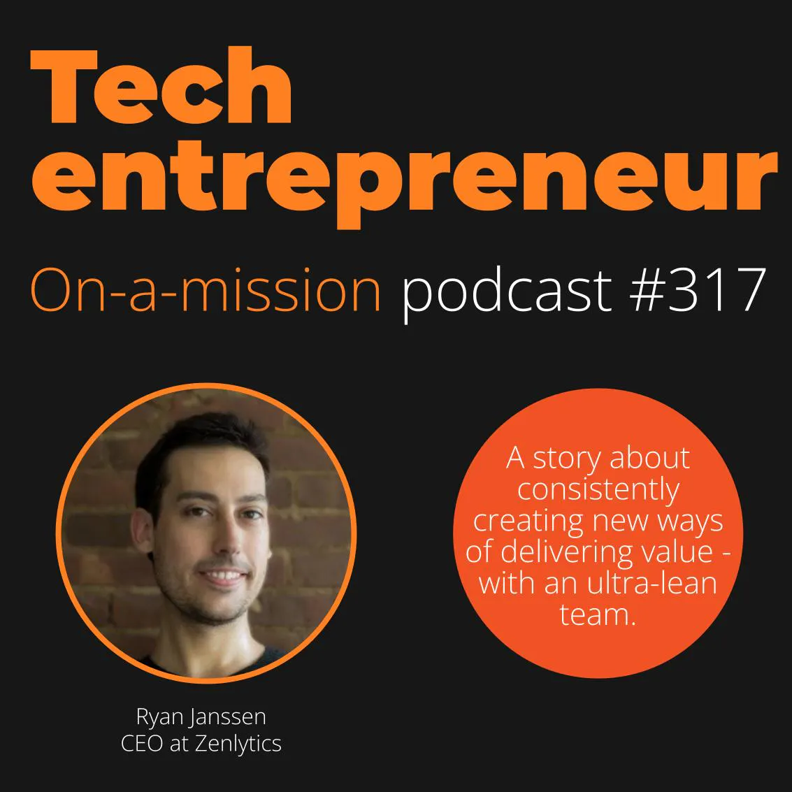 #317 - Ryan Janssen, CEO of Zenlytic- on successfully pioneering Generative AI