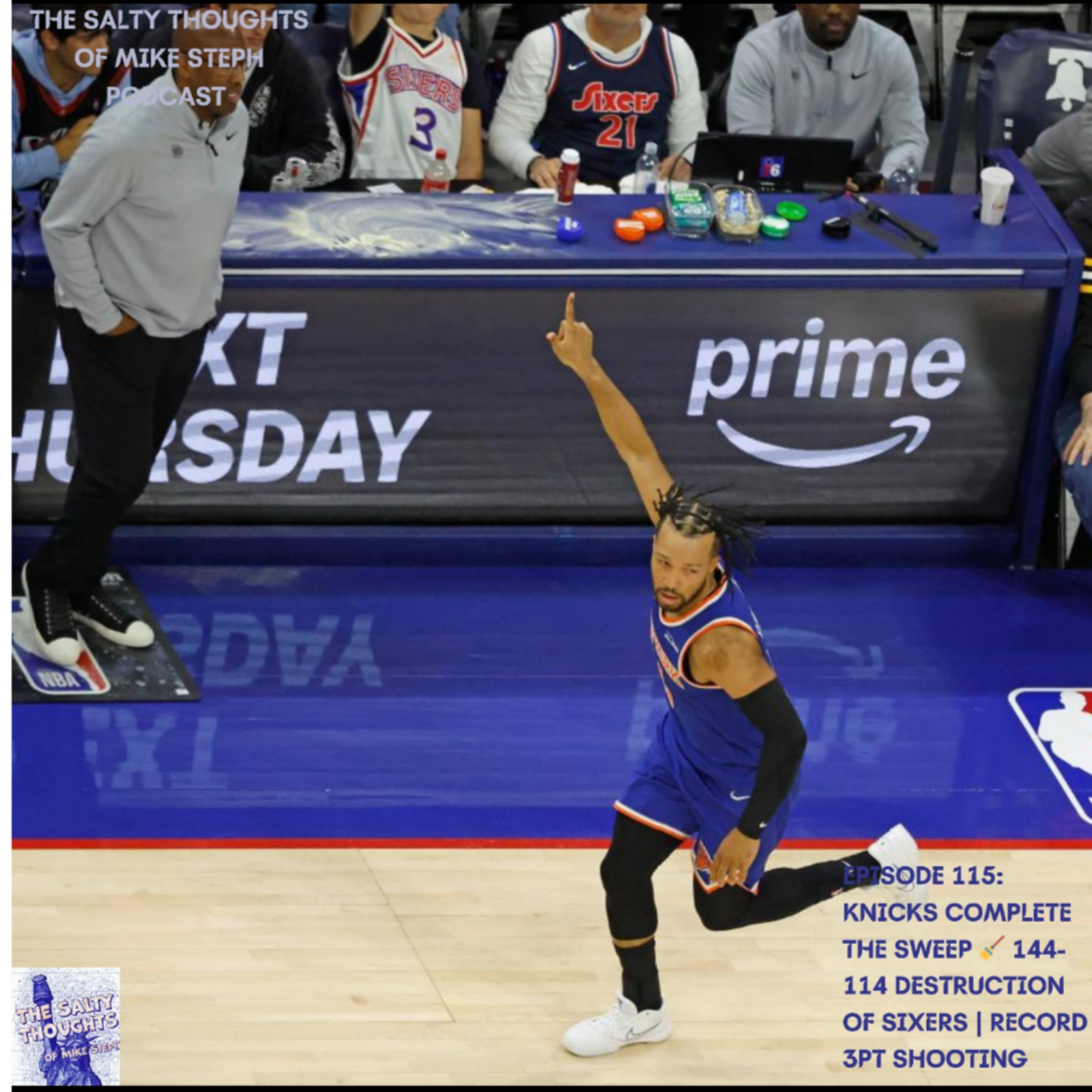 KNICKS COMPLETE THE SWEEP 🧹 144-114 DESTRUCTION of Sixers | RECORD 3PT SHOOTING episode artwork