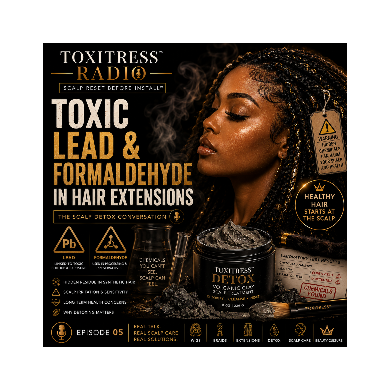 Toxic Lead and Formaldehyde in Hair Extensions episode artwork