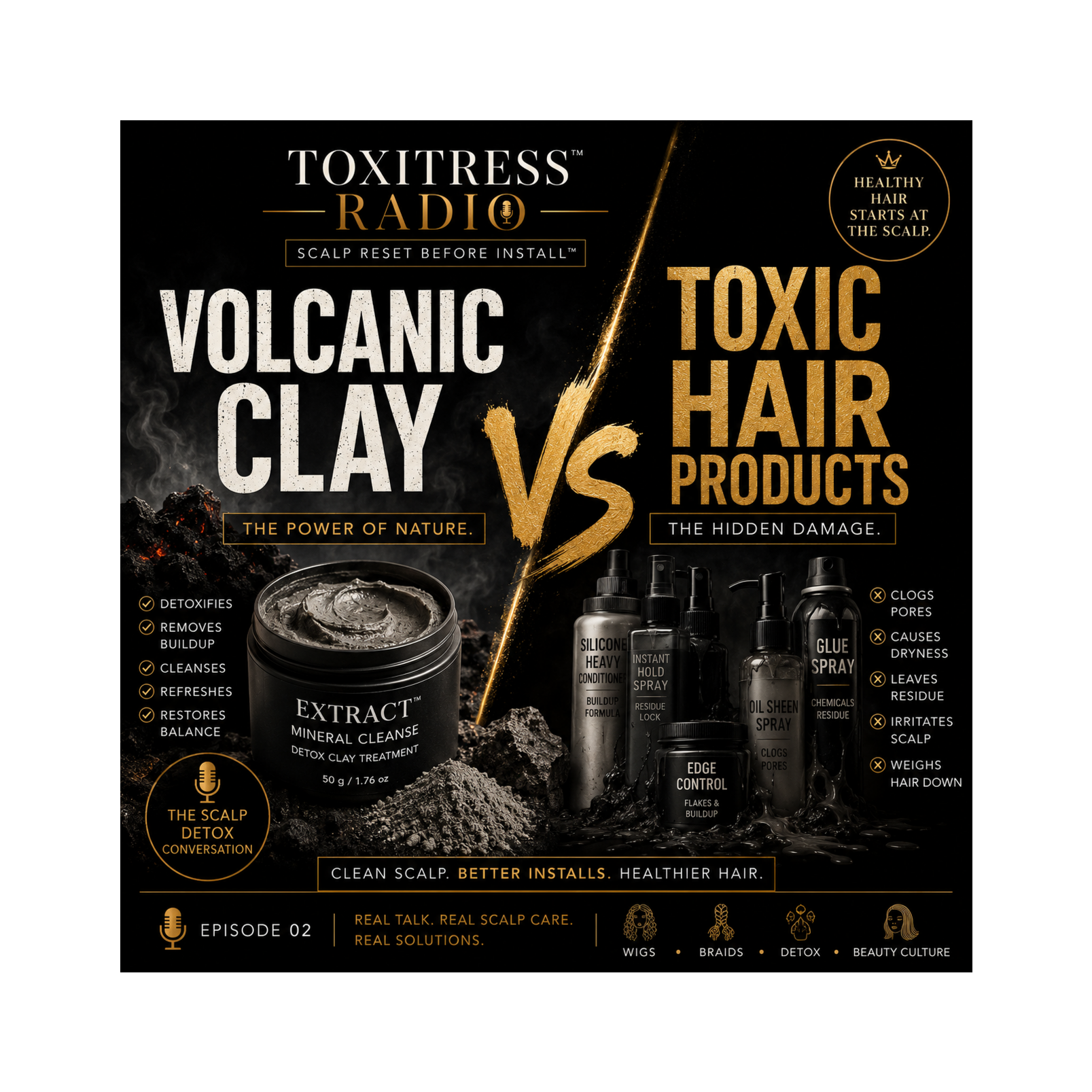 Volcanic Clay vs Toxic Hair Products episode artwork