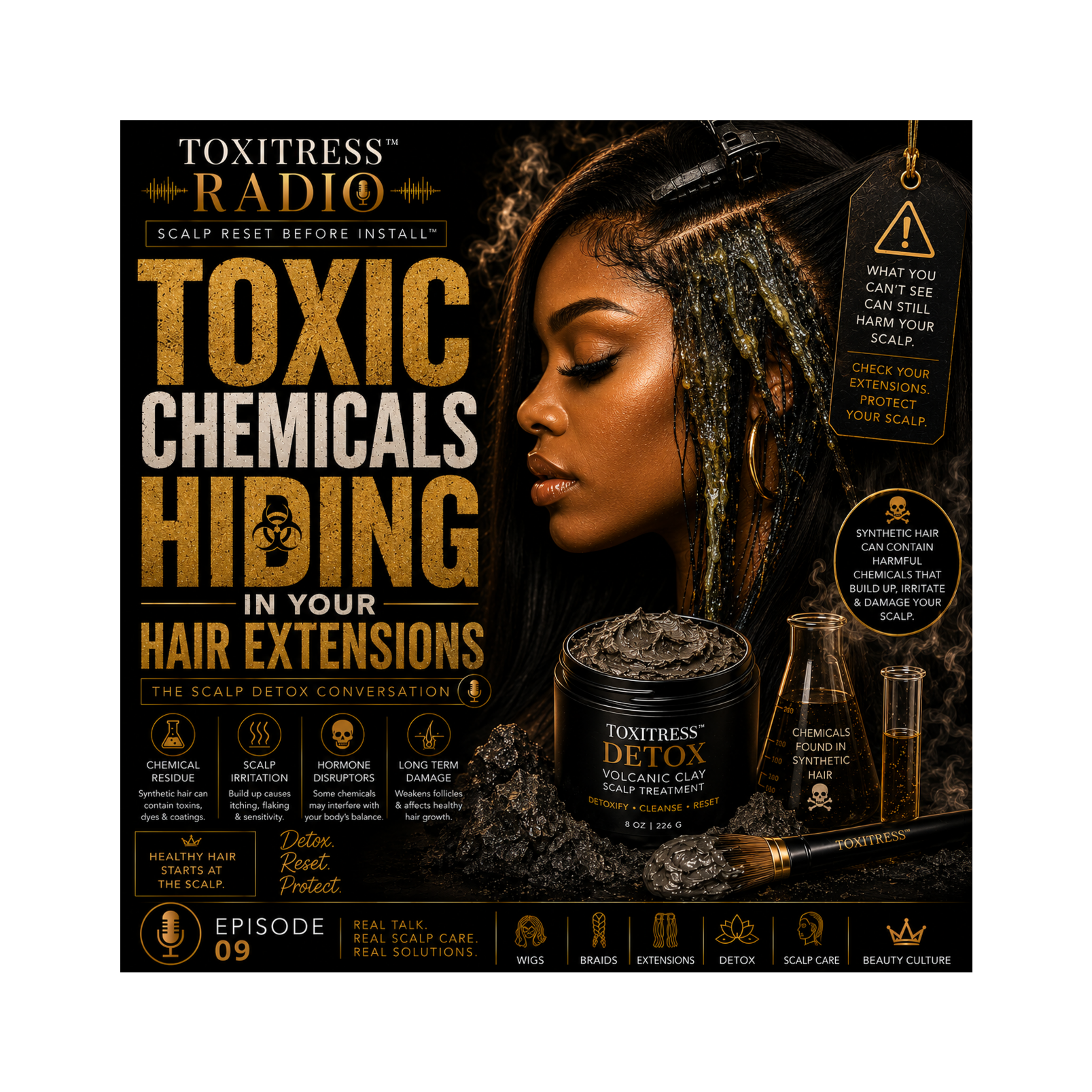 Toxic Chemicals Hiding in Your Hair Extensions episode artwork