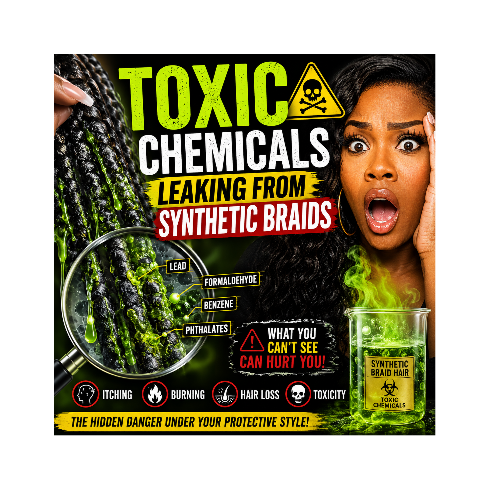 Toxic Chemicals Leaking From Synthetic Braids episode artwork