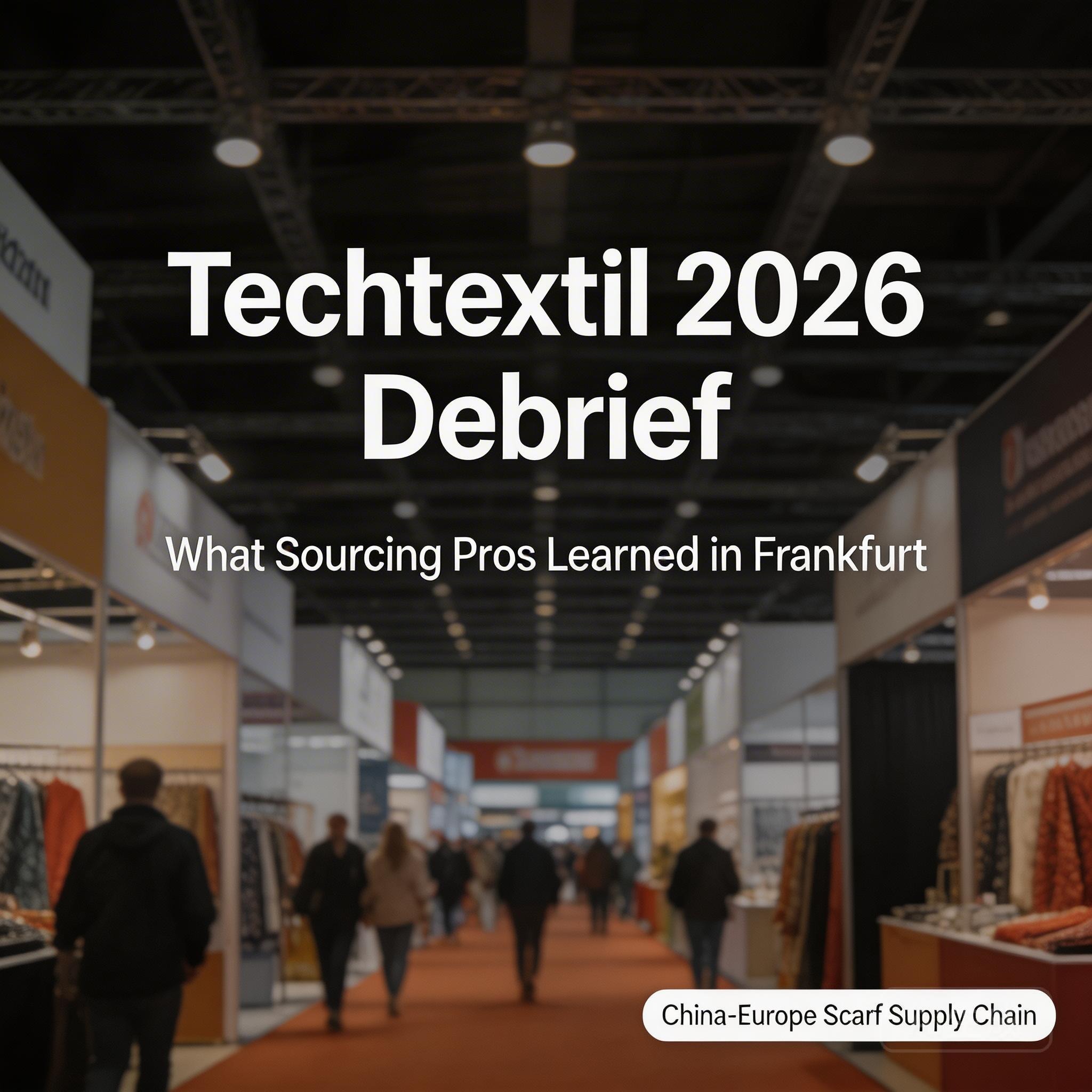 Techtextil 2026 Recap: What European Scarf Buyers Learned in Frankfurt