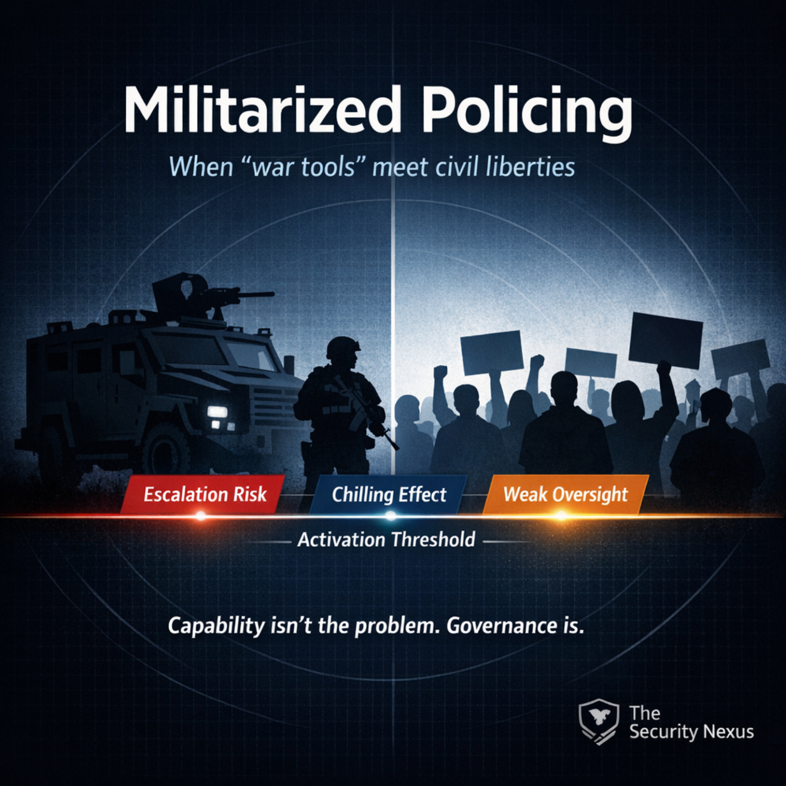 Militarized Policing and the Civil Liberties Trap episode artwork