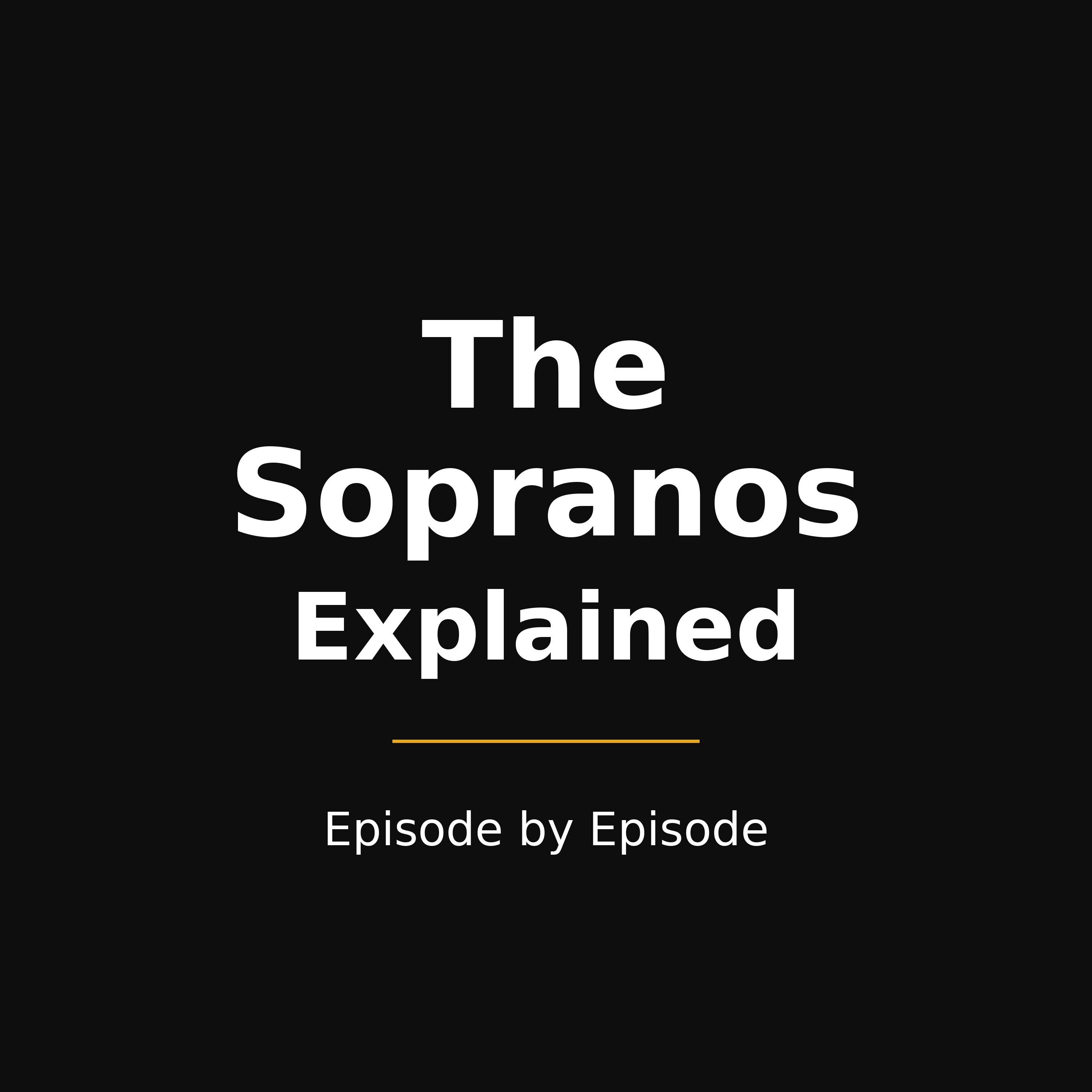 The Sopranos Explained — Episode by Episode podcast artwork