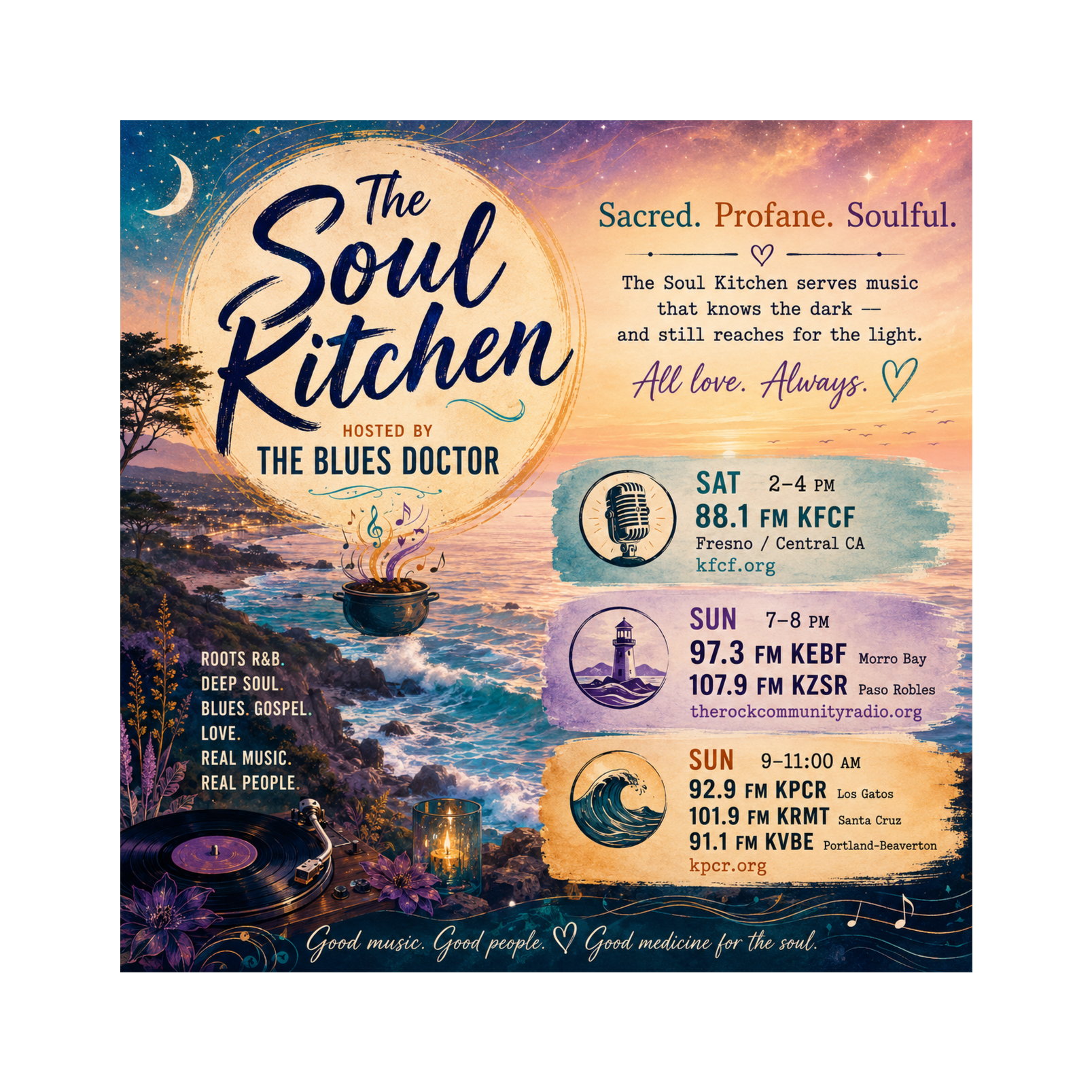 May 24 The Soul Kitchen 92.9 FM KPCR Los Gatos episode artwork