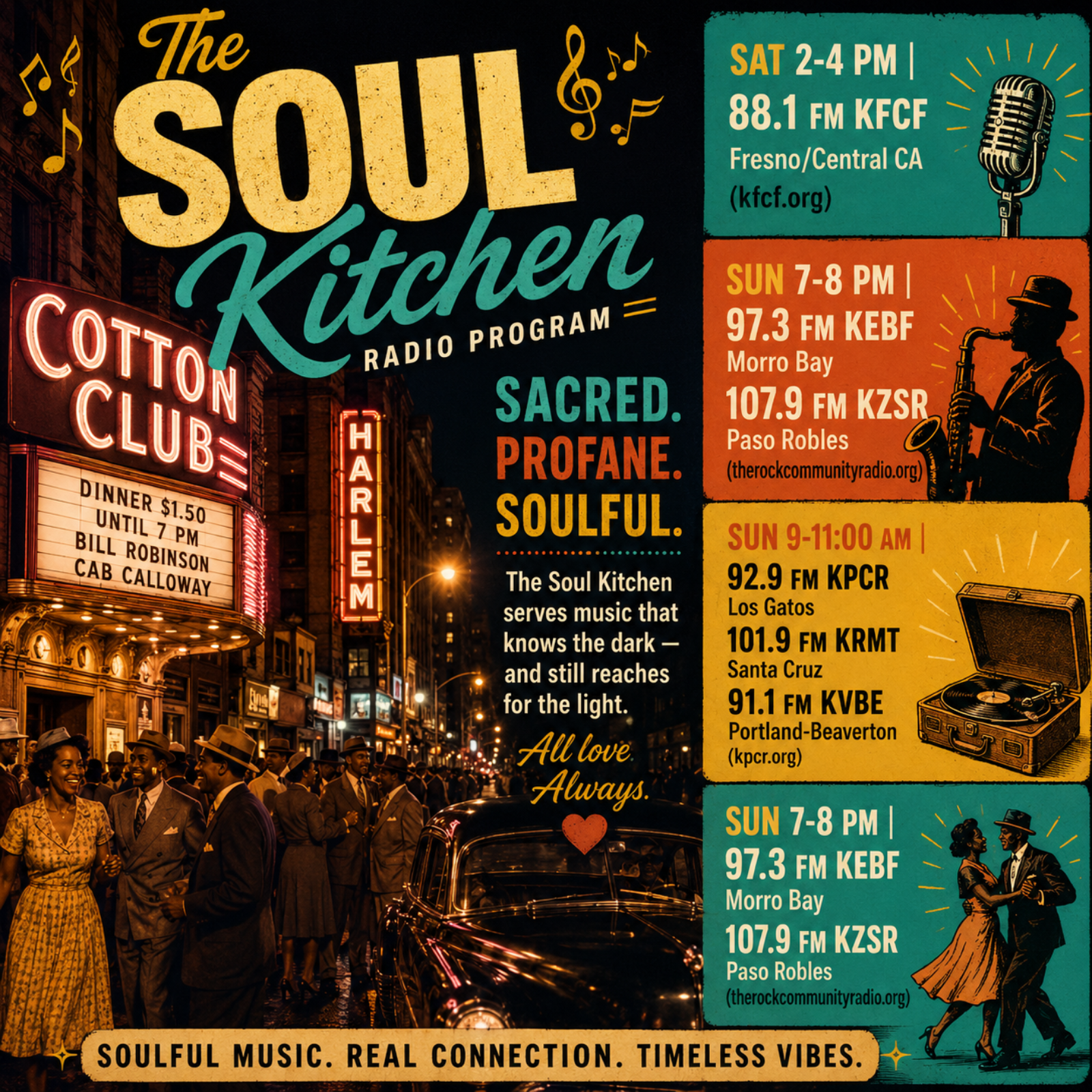 July 26 The Soul Kitchen 92.9 FM KPCR Los Gatos (Classic Re-run Feb 2026) episode artwork