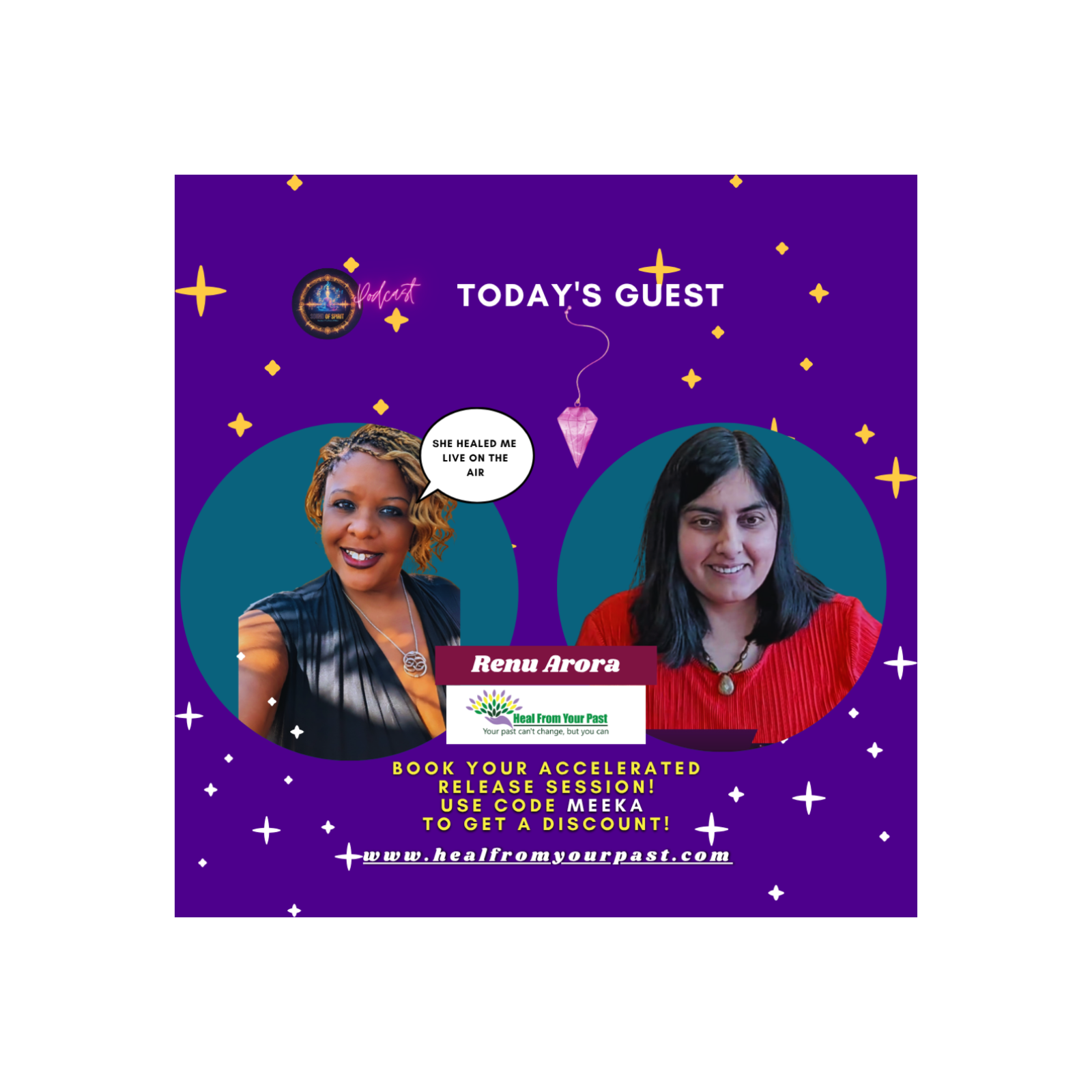 She Healed Me LIVE on Air! | Renu Arora's Accelerated Release Technique™ Explained #EnergyHealing episode artwork