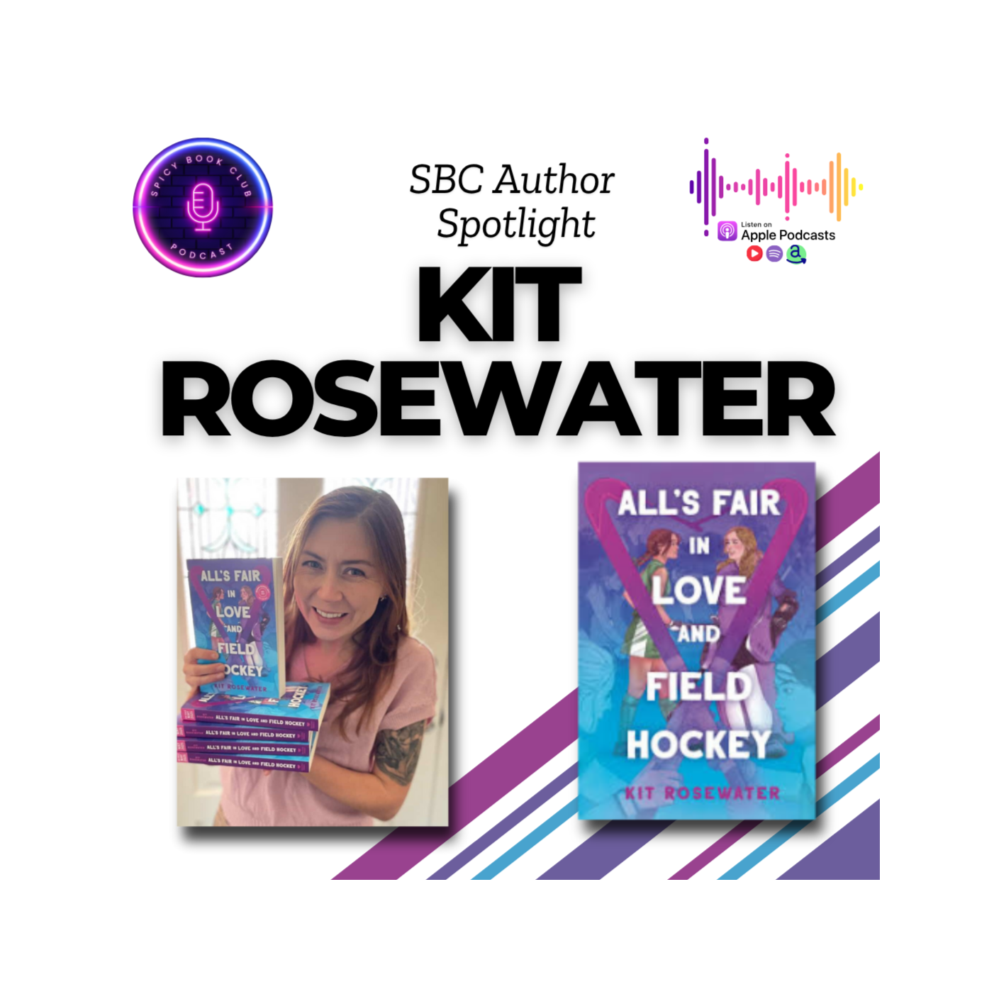 E29 Author Spotlight Kit Rosewater episode artwork