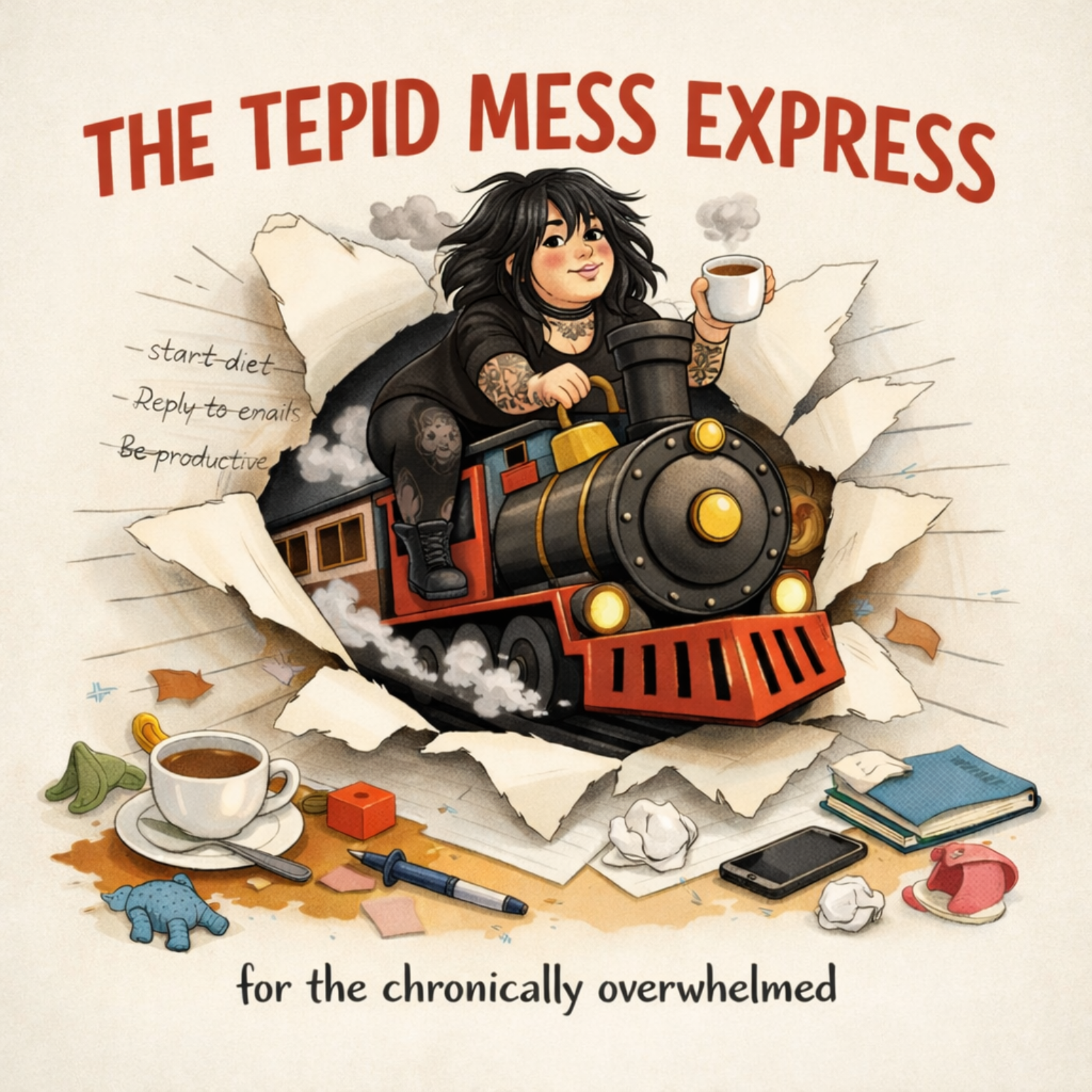 The Tepid Mess Express for the Chronically Overwhelmed podcast artwork