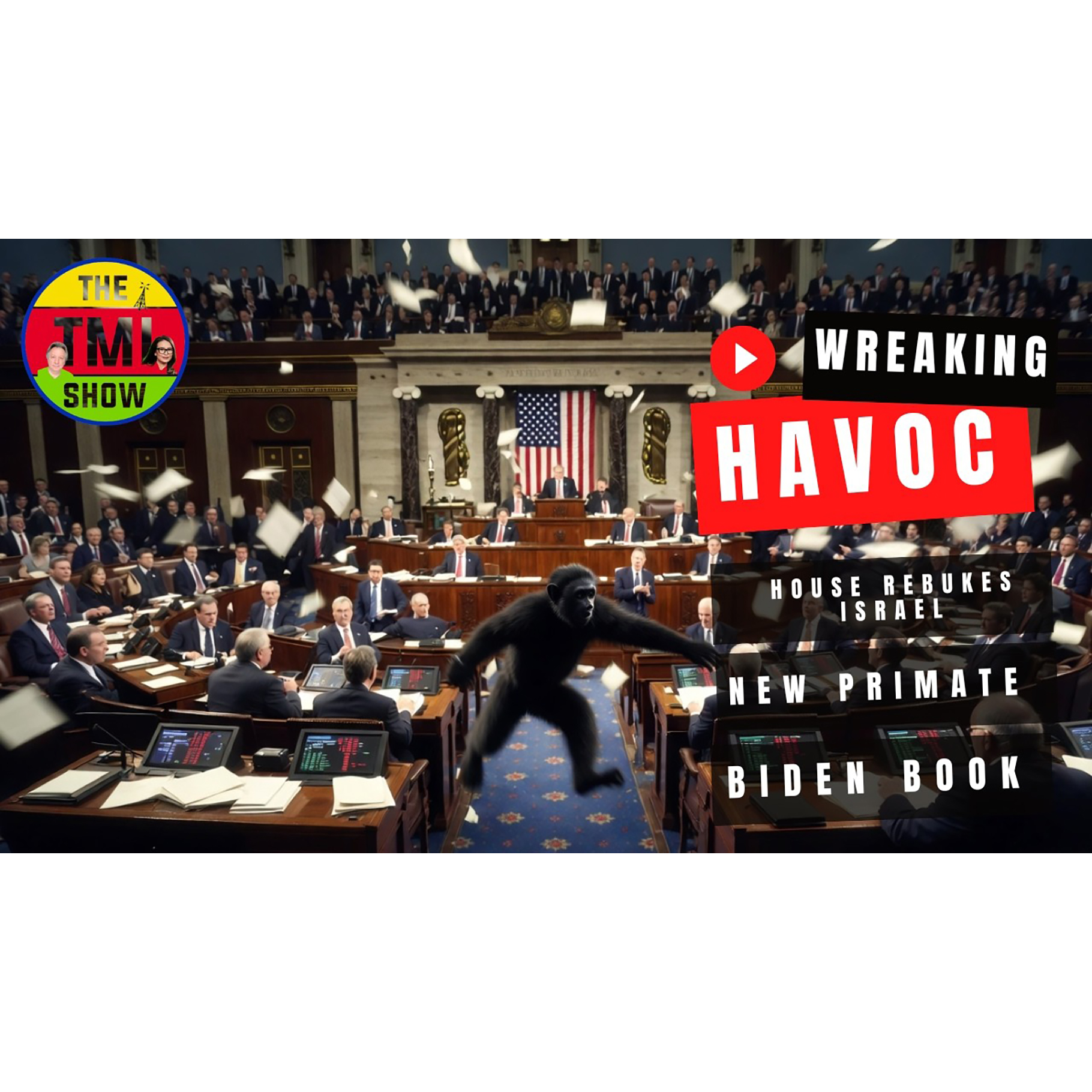 Congress Splits on Israel Funding, Biden's Memoir, New Monkey Species, Kevin O'Leary | TMI Ep421 episode artwork