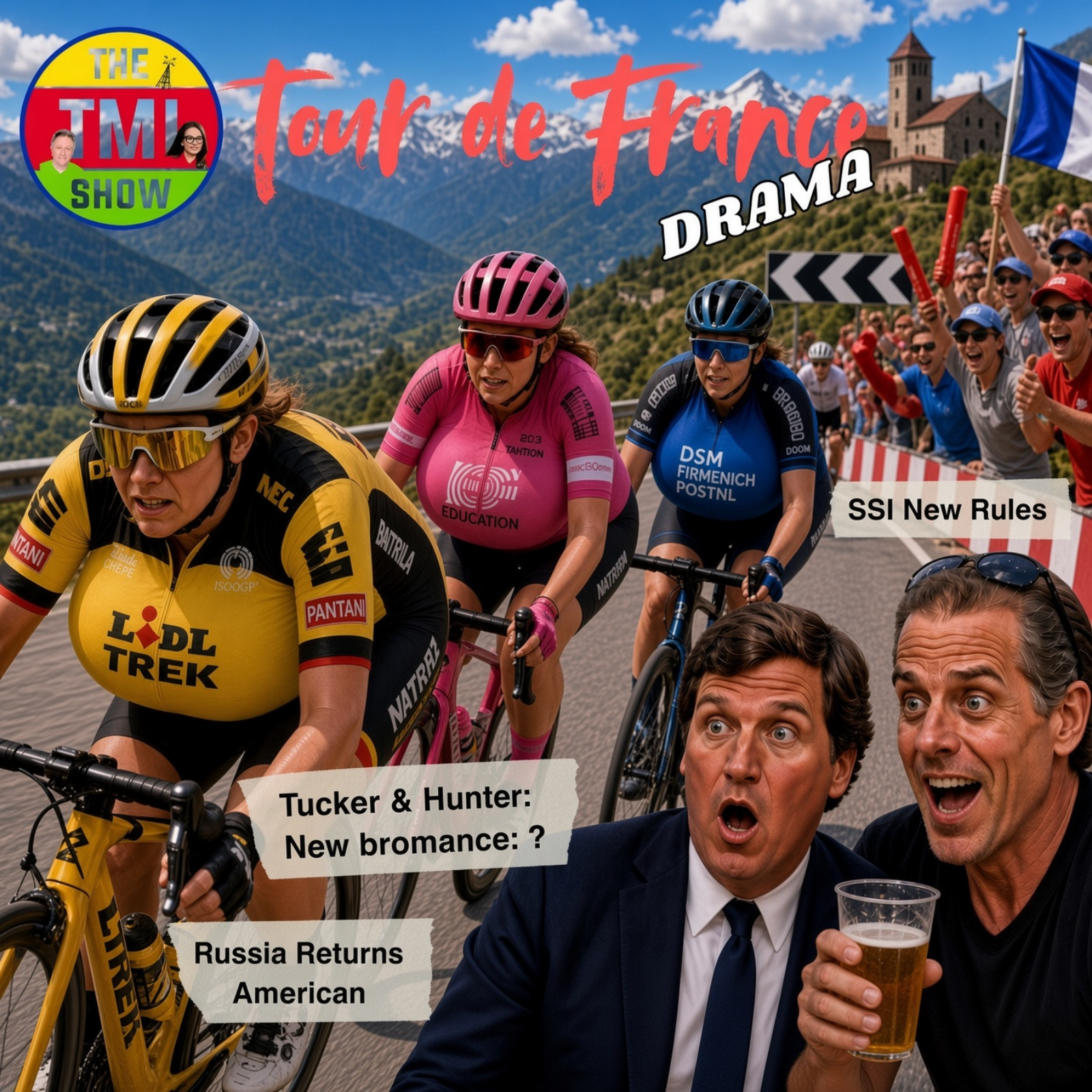 Putin Frees American, Hunter Biden Meets Tucker & Tour de France Padded Bra Scandal | TMI Ep 440 episode artwork