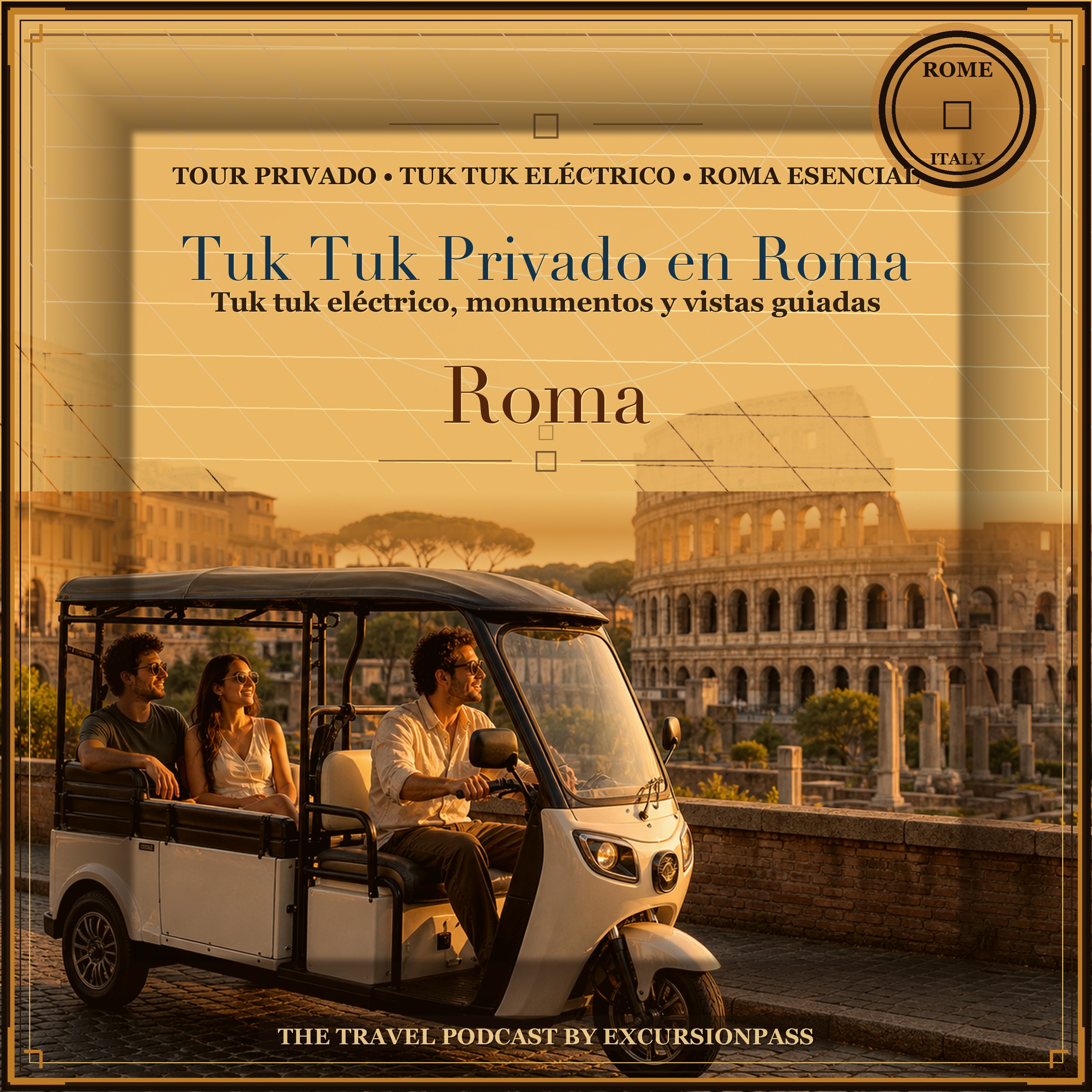 Tour privado por Roma en tuk tuk eléctrico episode artwork