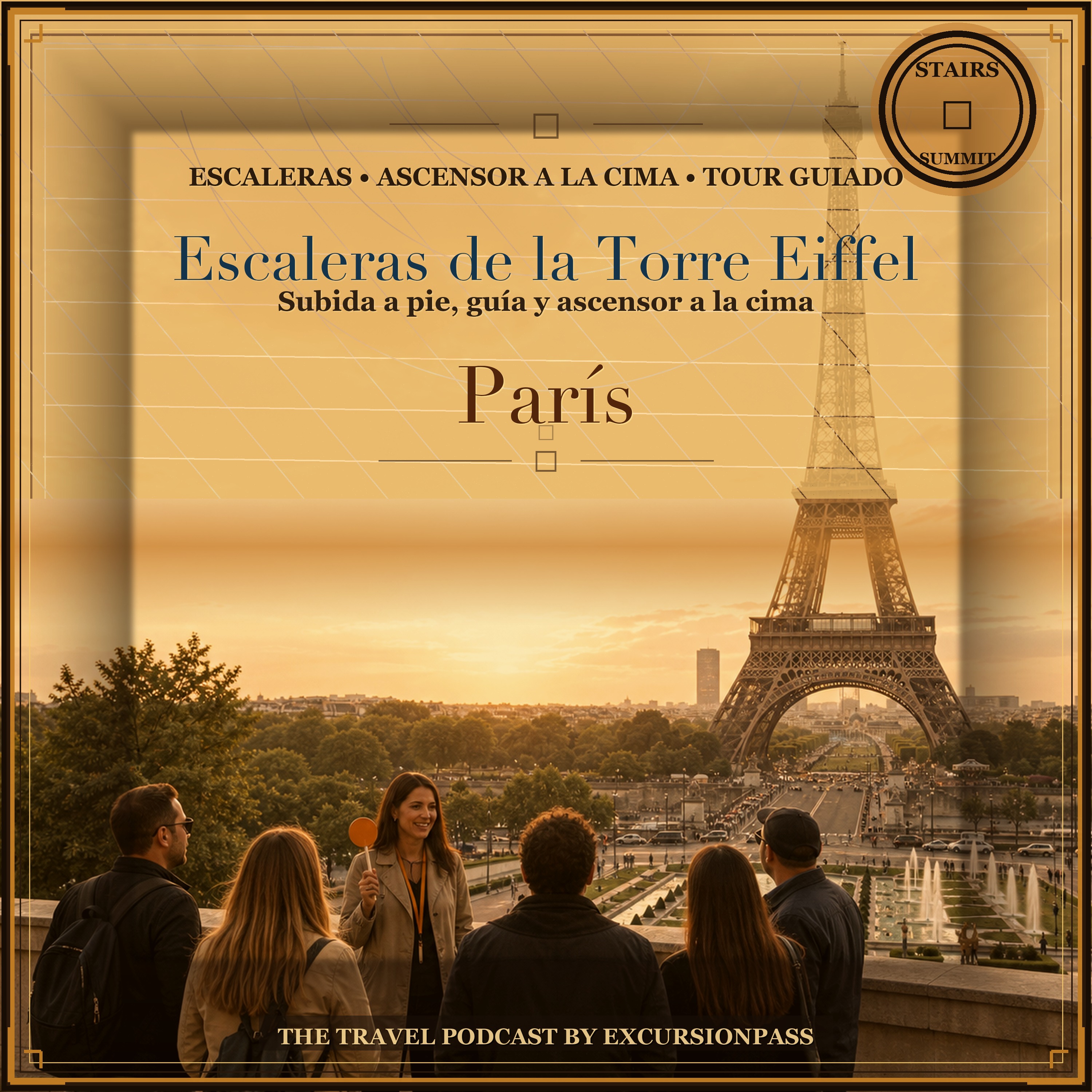 Tour por escaleras de la Torre Eiffel con ascensor a la cima episode artwork