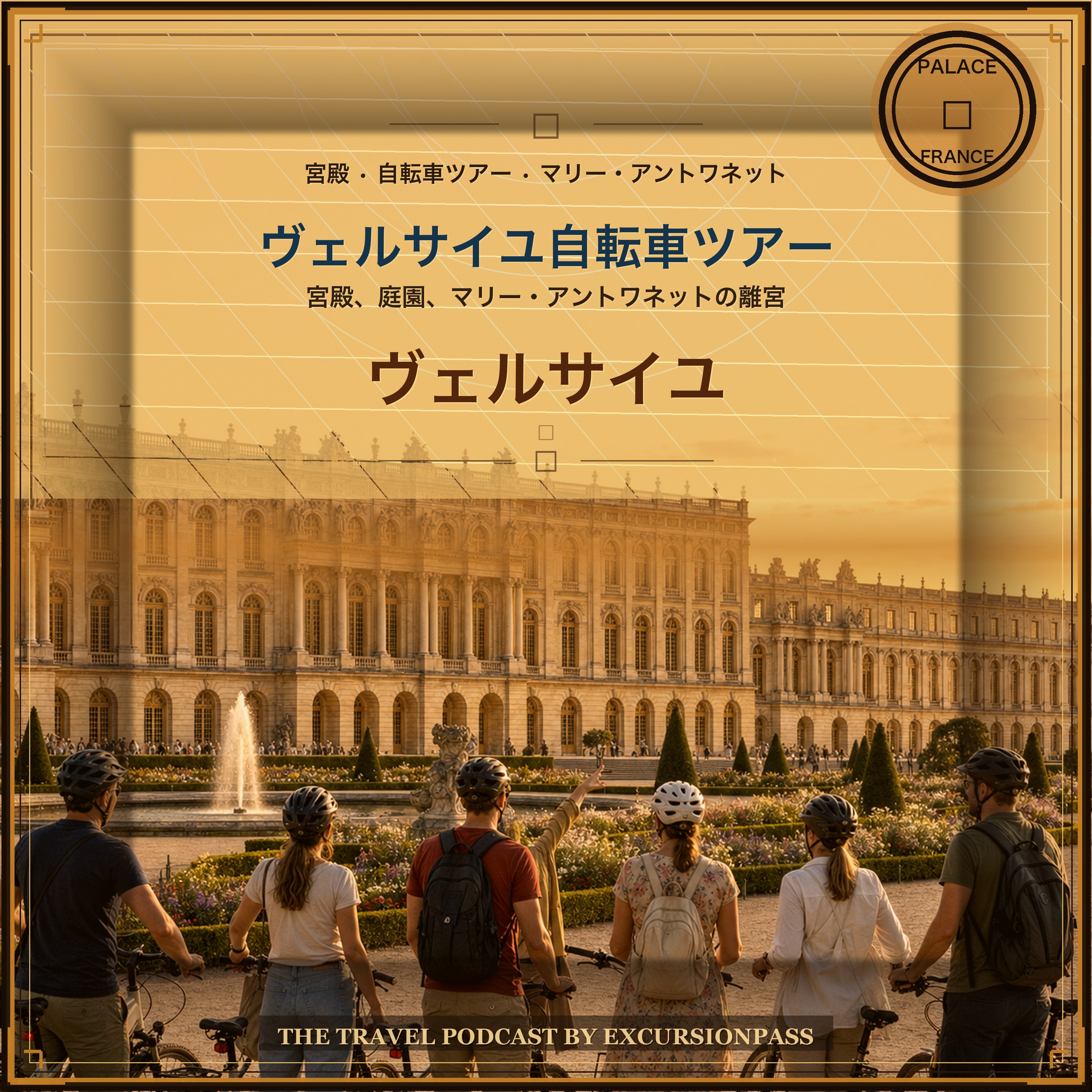 マリー・アントワネットの離宮を含むヴェルサイユ宮殿サイクリングツアー episode artwork