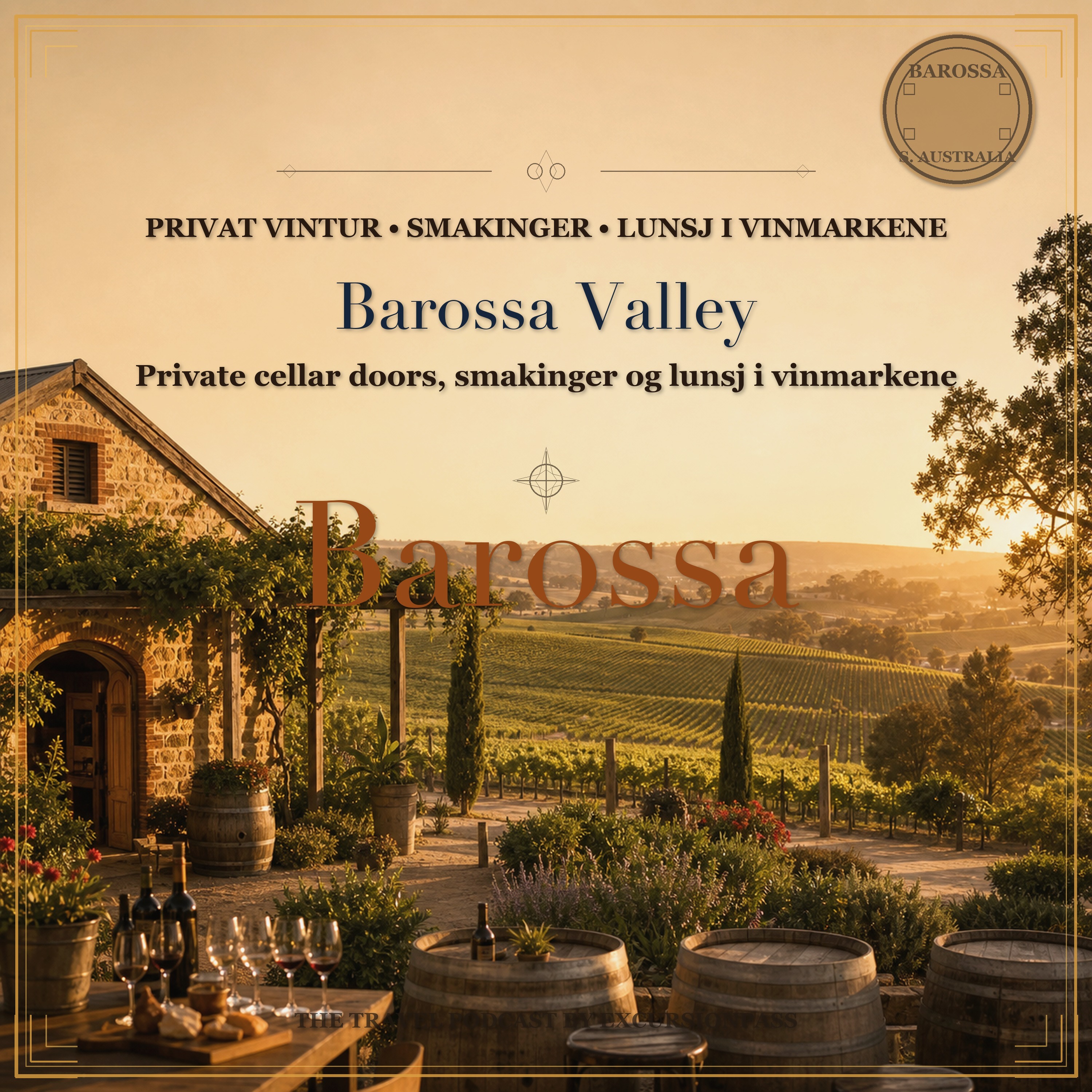 Vintur i Barossa Valley: private cellar doors, smakinger og lunsj I vinmarkene med ExcursiónPass