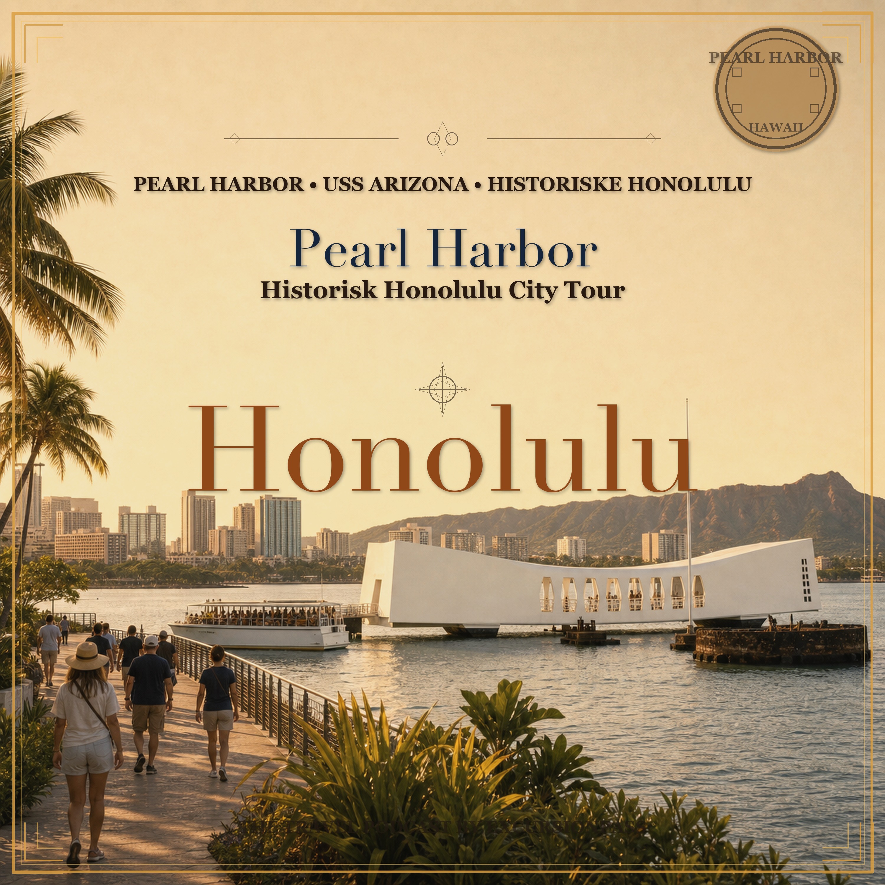 Pearl Harbor og historisk Honolulu City Tour med ExcursiónPass