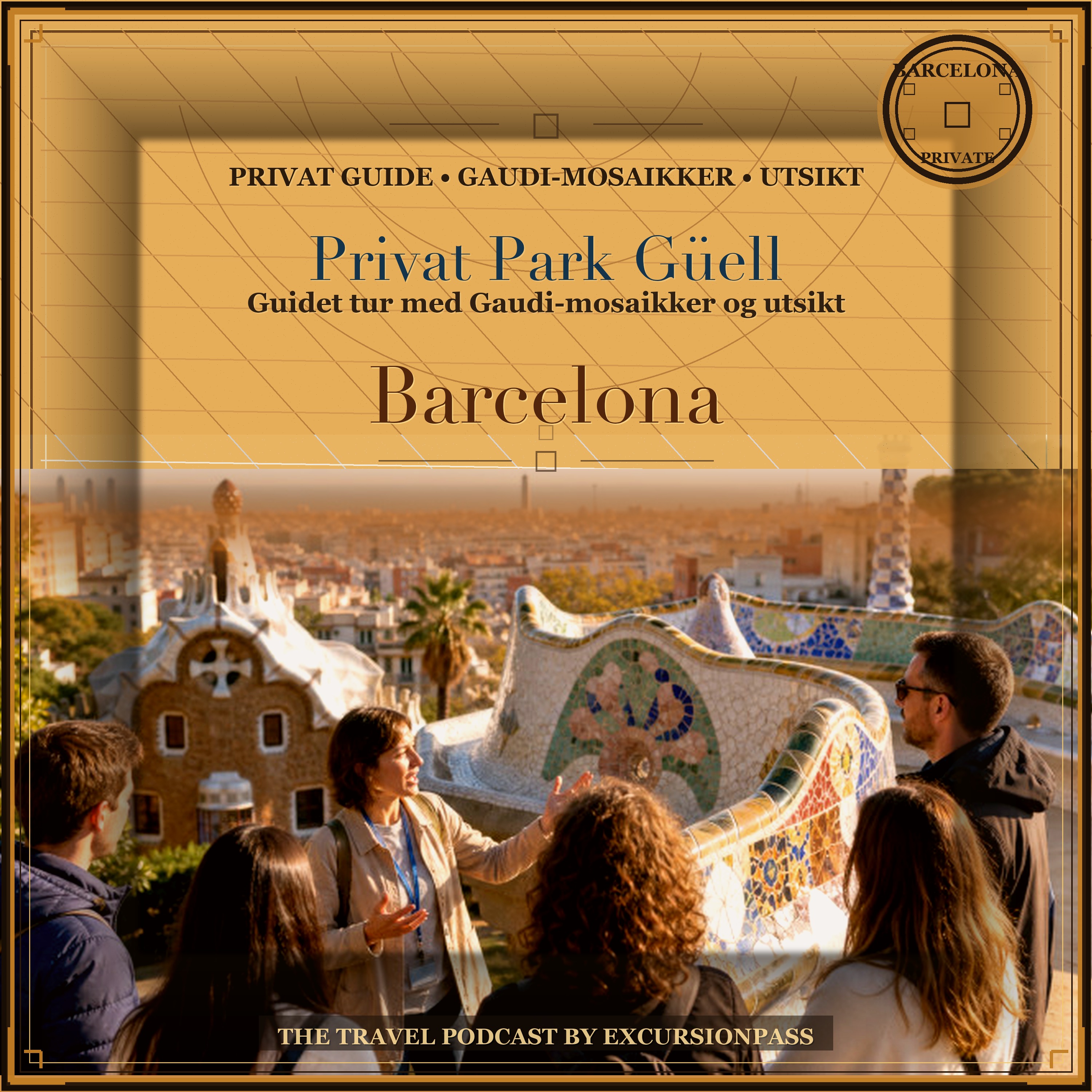 Privat guidet tur i Park Güell: Gaudi-mosaikker, utsikt og fleksibelt tempo i Barcelona