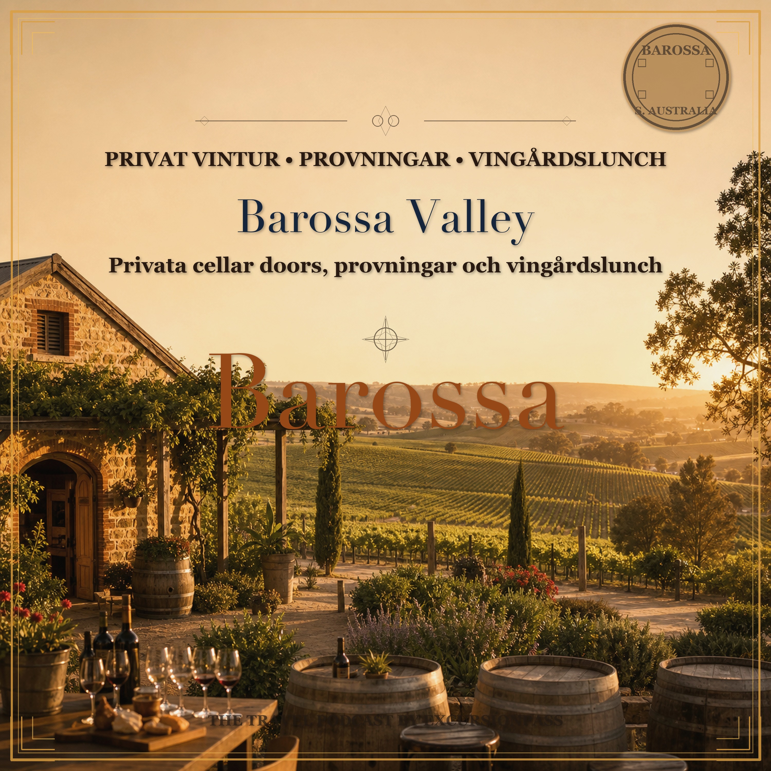 Vintur i Barossa Valley: privata cellar doors, provningar och lunch bland vingårdar