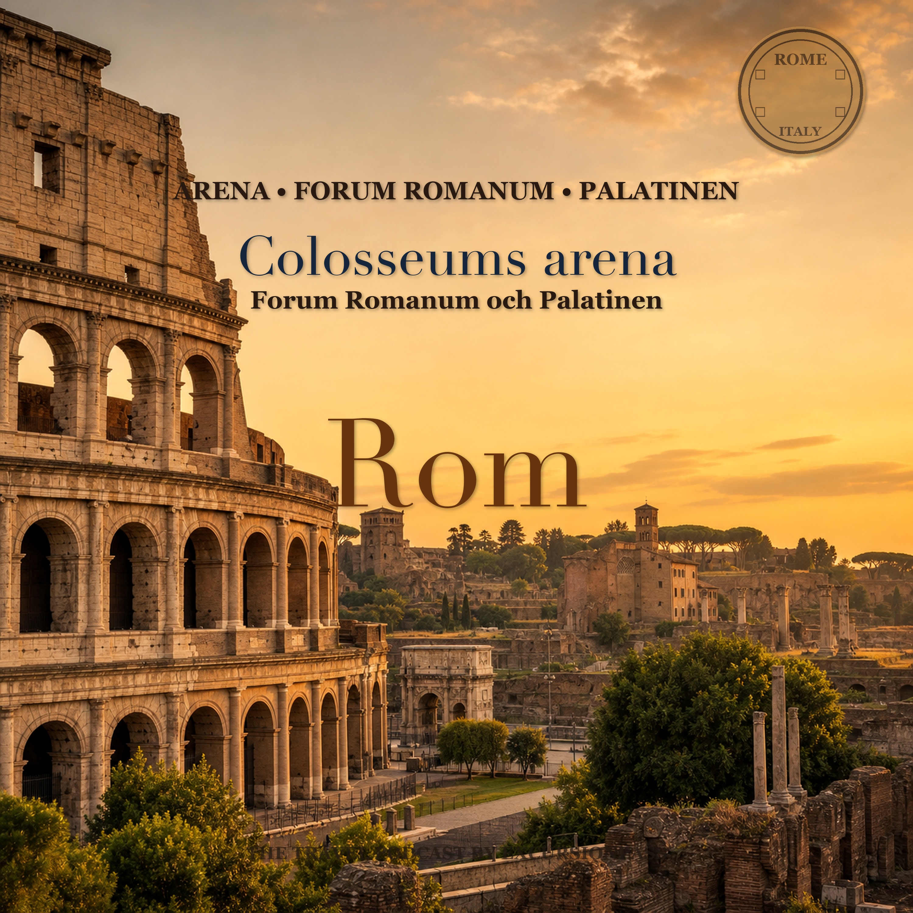 Guidad tur till Colosseums arena med Forum Romanum och Palatinen