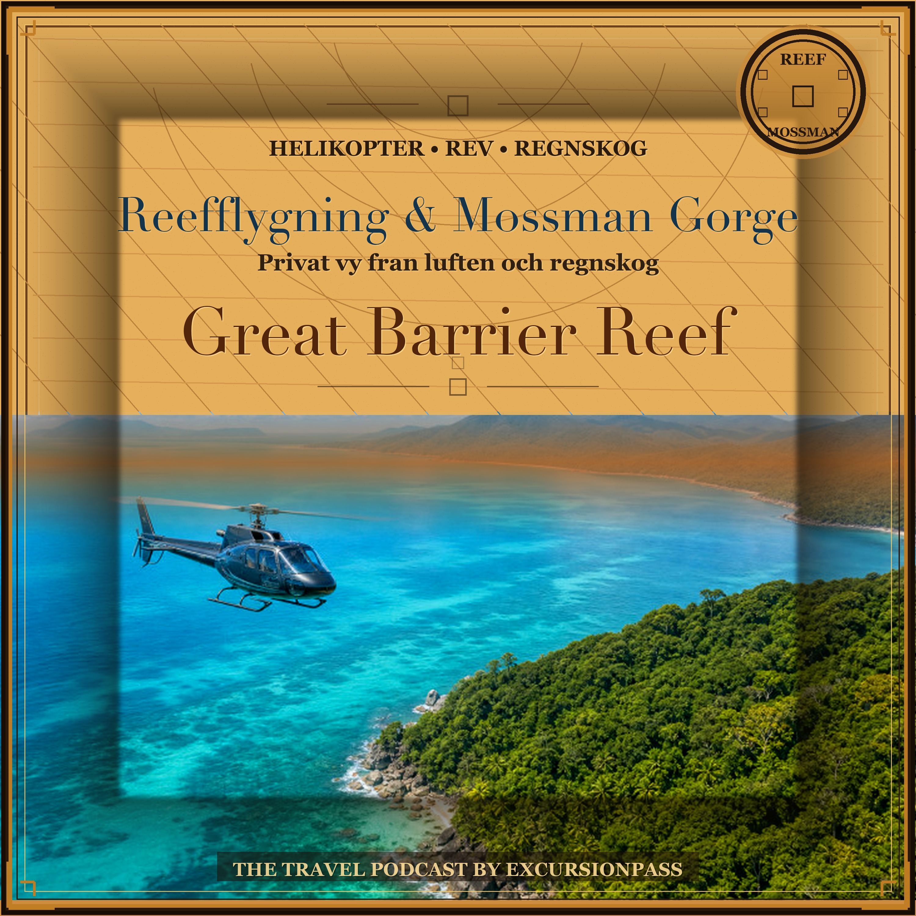 Privat Great Barrier Reef flygning och Mossman Gorge tur