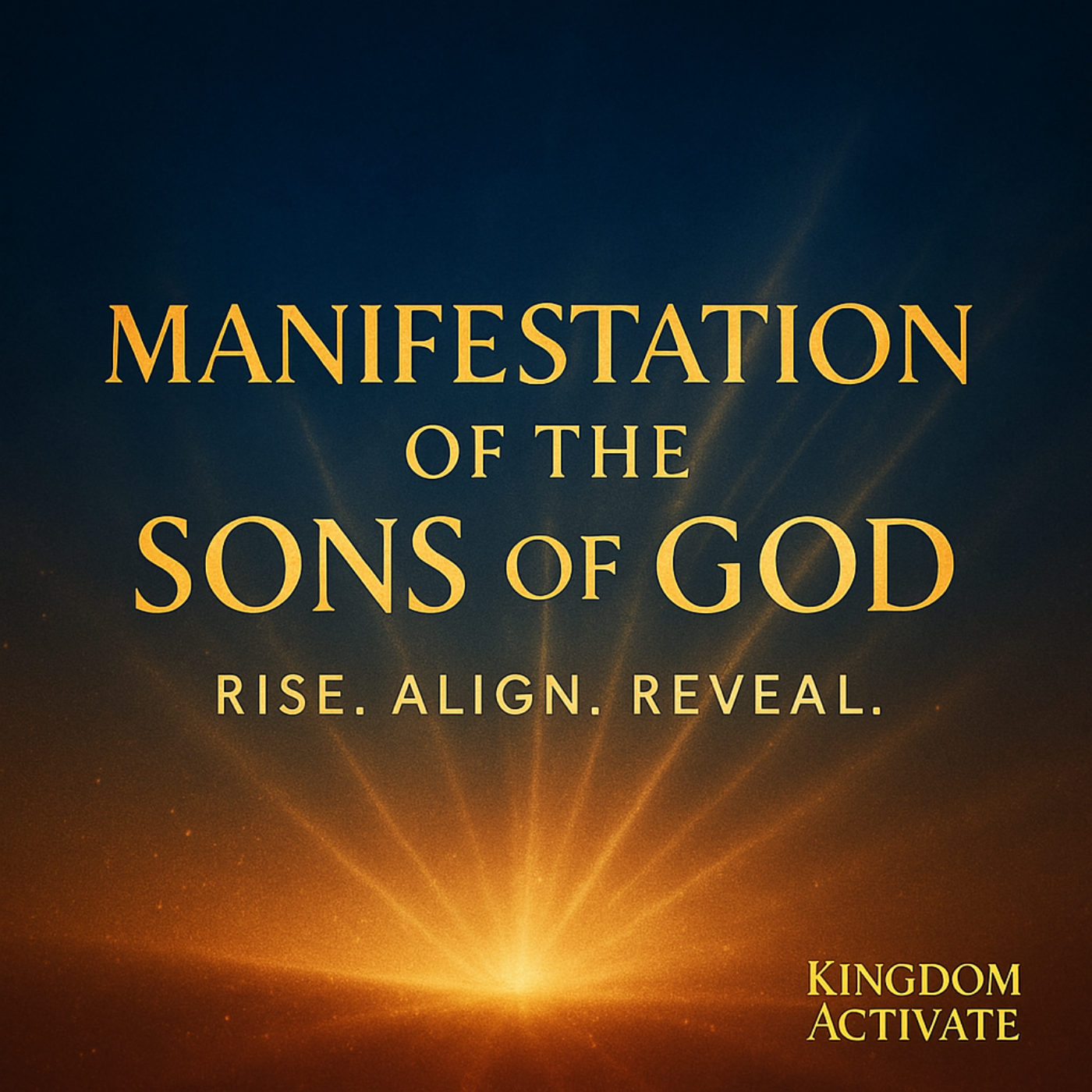 Manifestation of The Sons/Rise. Align. Reveal episode artwork