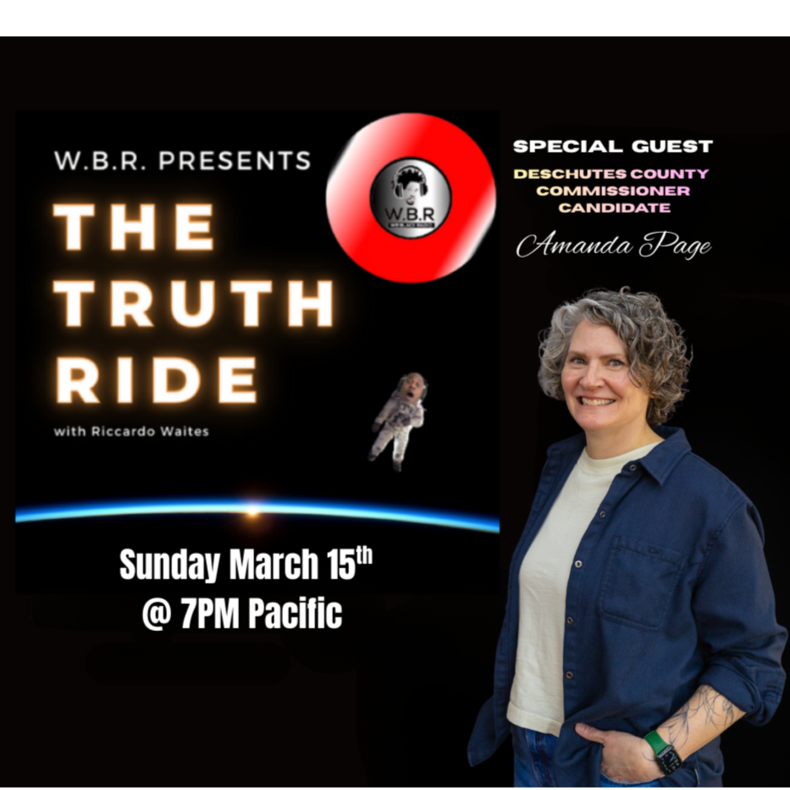 The Truth Ride: Interview with Deschutes County Commissioner Candidate Amanda Page March 15th 2026 episode artwork