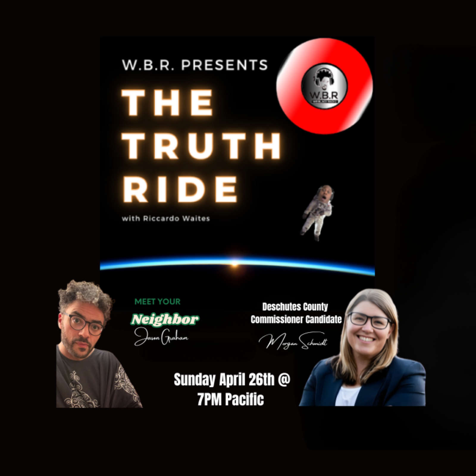 The Truth Ride: Interview with Deschutes County Commissioner Morgan Schmidt and local creative Jason Graham. episode artwork