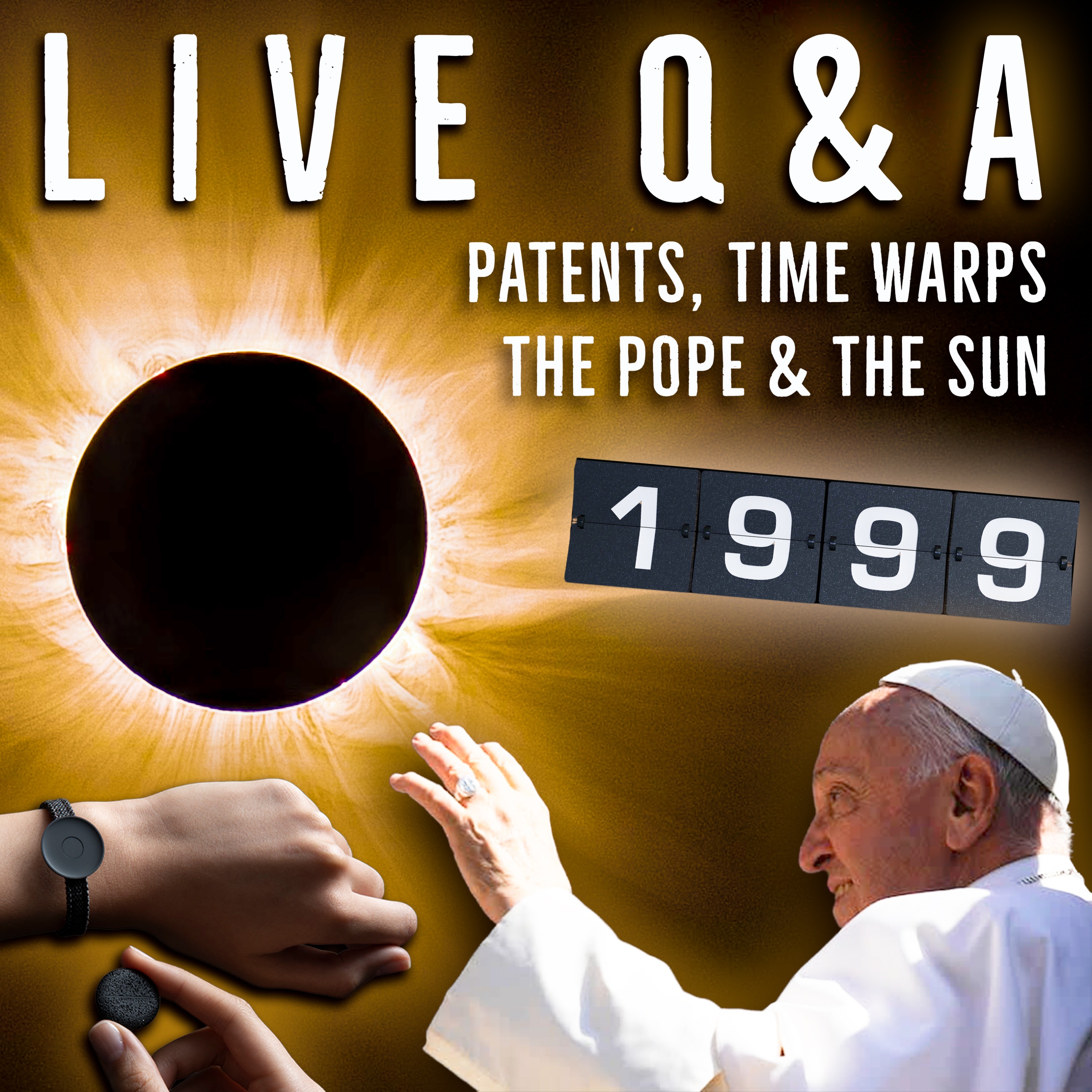 Live Q&A - 55 - Patents, Time Warps, The Sun Glitch & The Pope