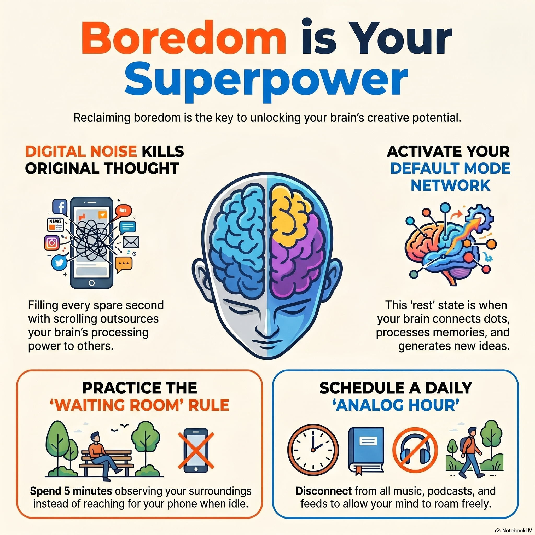 Boredom Is a Superpower: Reclaiming the Creative Mind