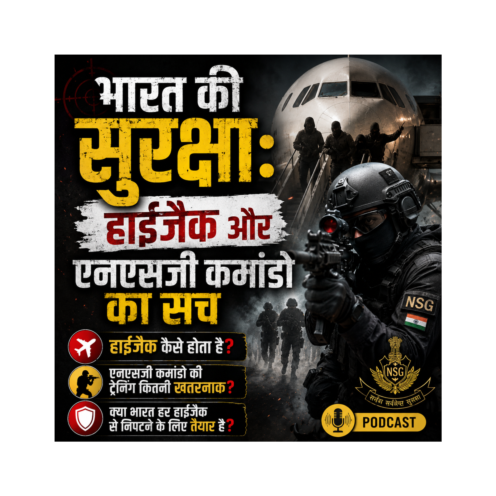 भारत की सुरक्षा: हाईजैक और एनएसजी कमांडो का सच episode artwork