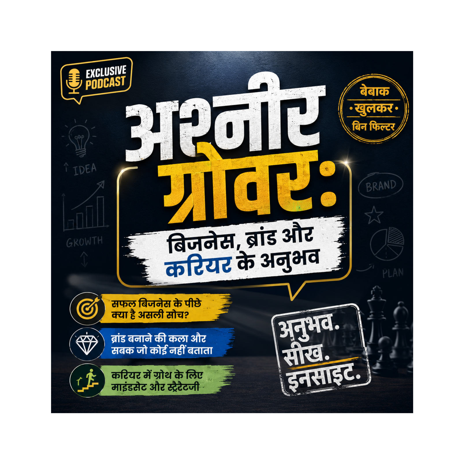 अश्नीर ग्रोवर: बिजनेस, ब्रांड और करियर के अनुभव episode artwork