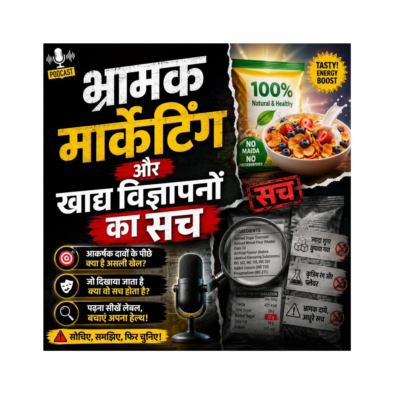 भ्रामक मार्केटिंग और खाद्य विज्ञापनों का सच episode artwork