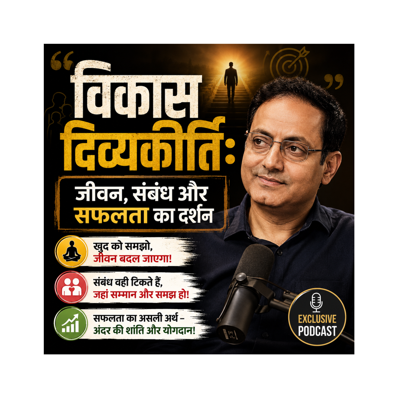 विकास दिव्यकीर्ति: जीवन, संबंध और सफलता का दर्शन episode artwork