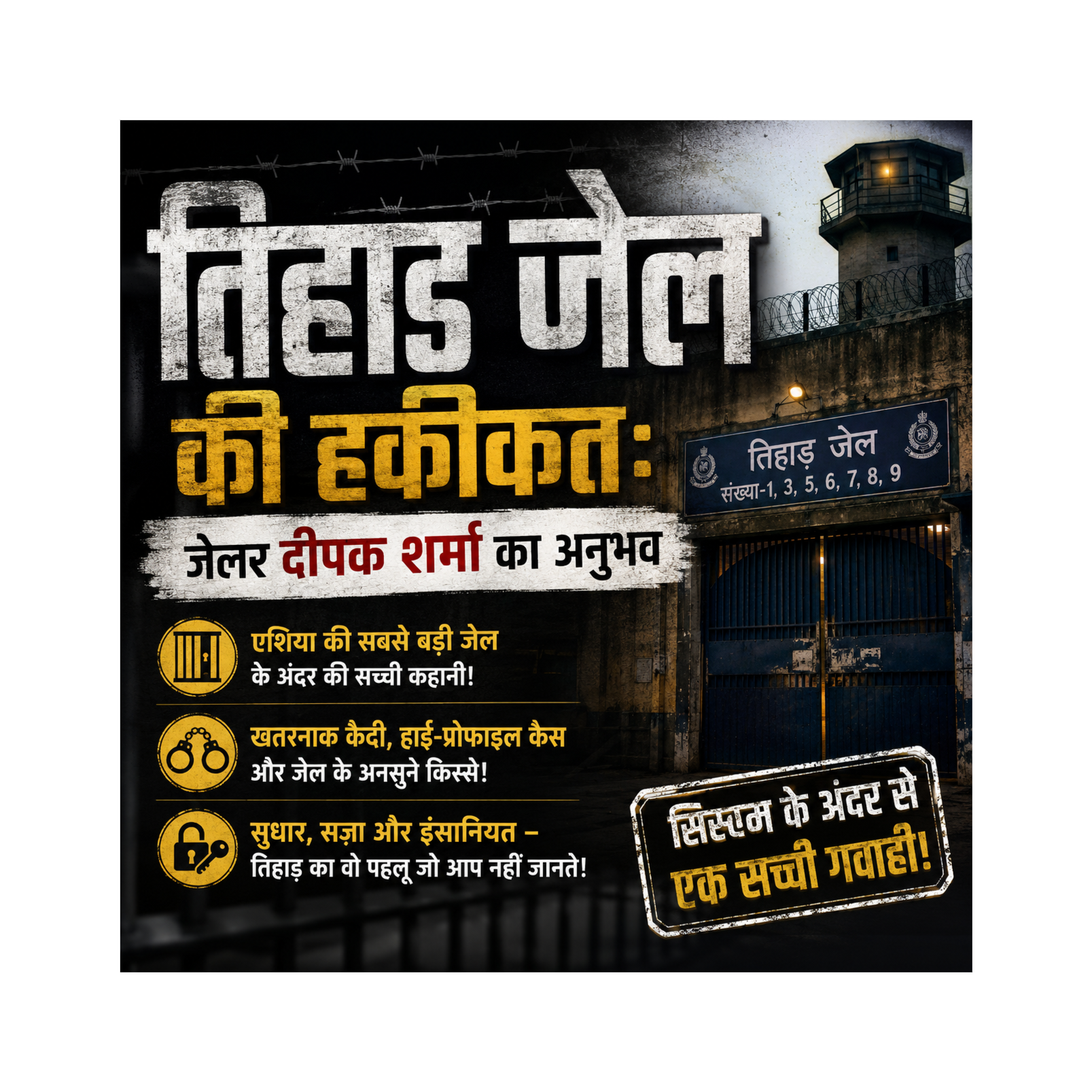 तिहाड़ जेल की हकीकत: जेलर दीपक शर्मा का अनुभव episode artwork