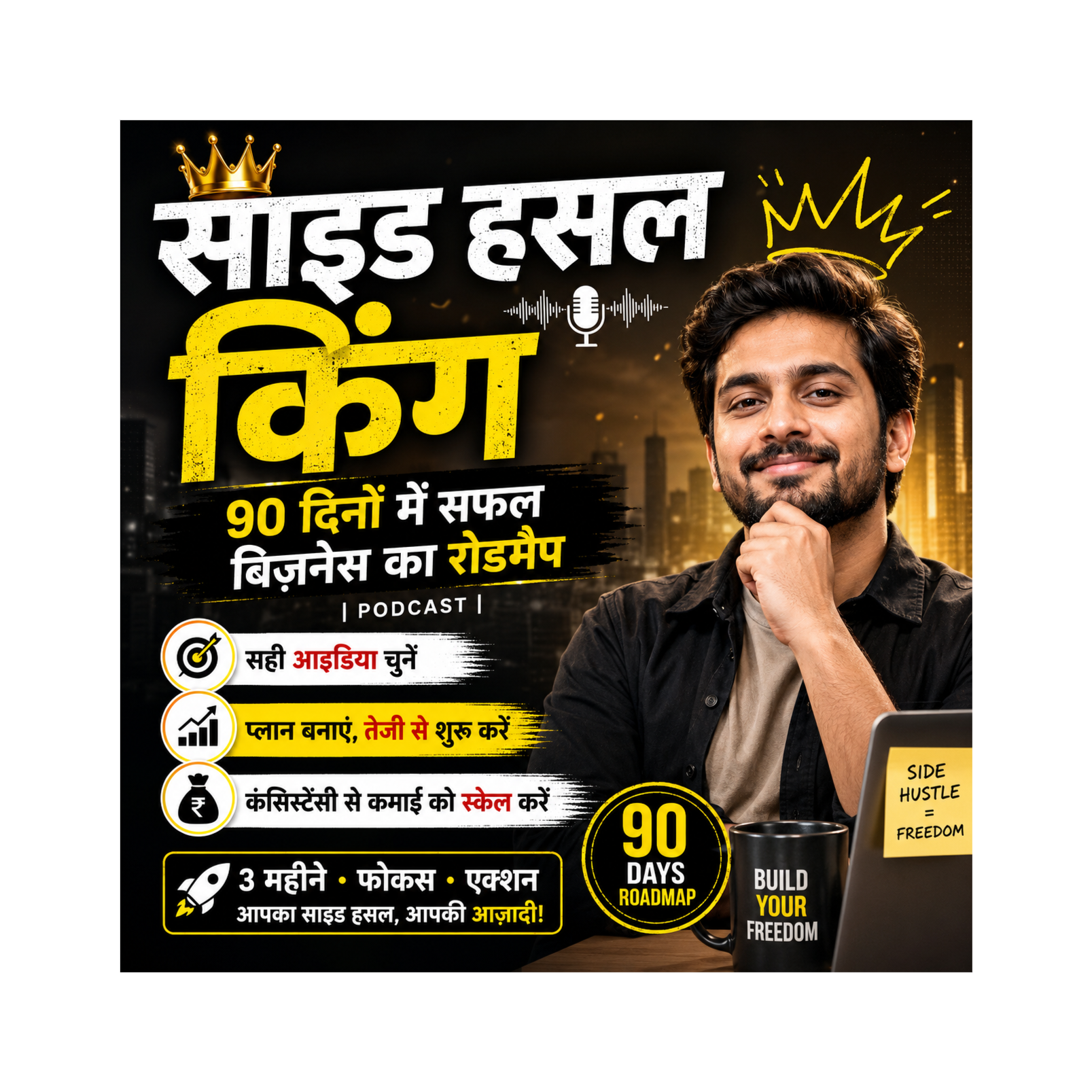 साइड हसल किंग: 90 दिनों में सफल बिज़नेस का रोडमैप episode artwork