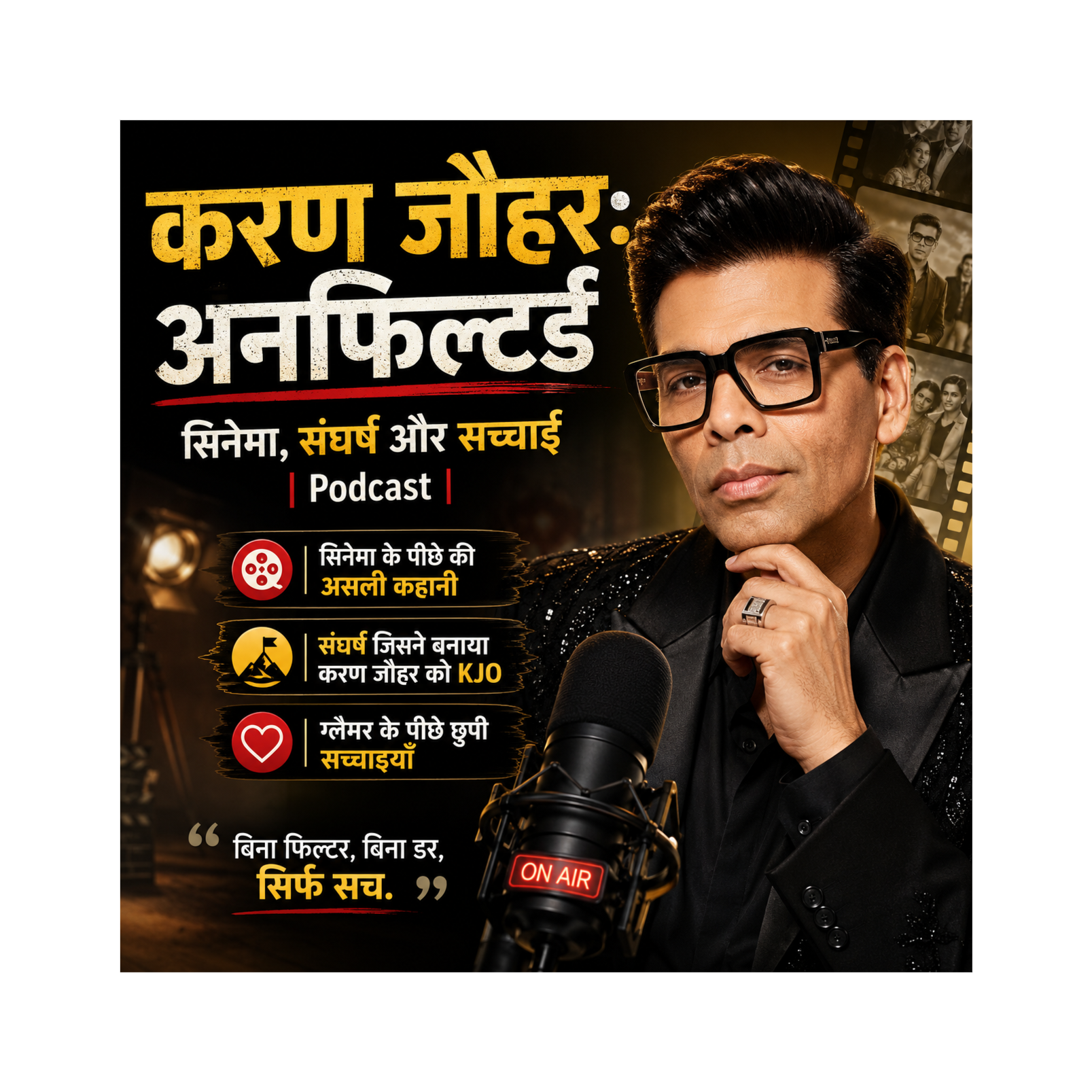 करण जौहर: अनफिल्टर्ड—सिनेमा, संघर्ष और सच्चाई episode artwork