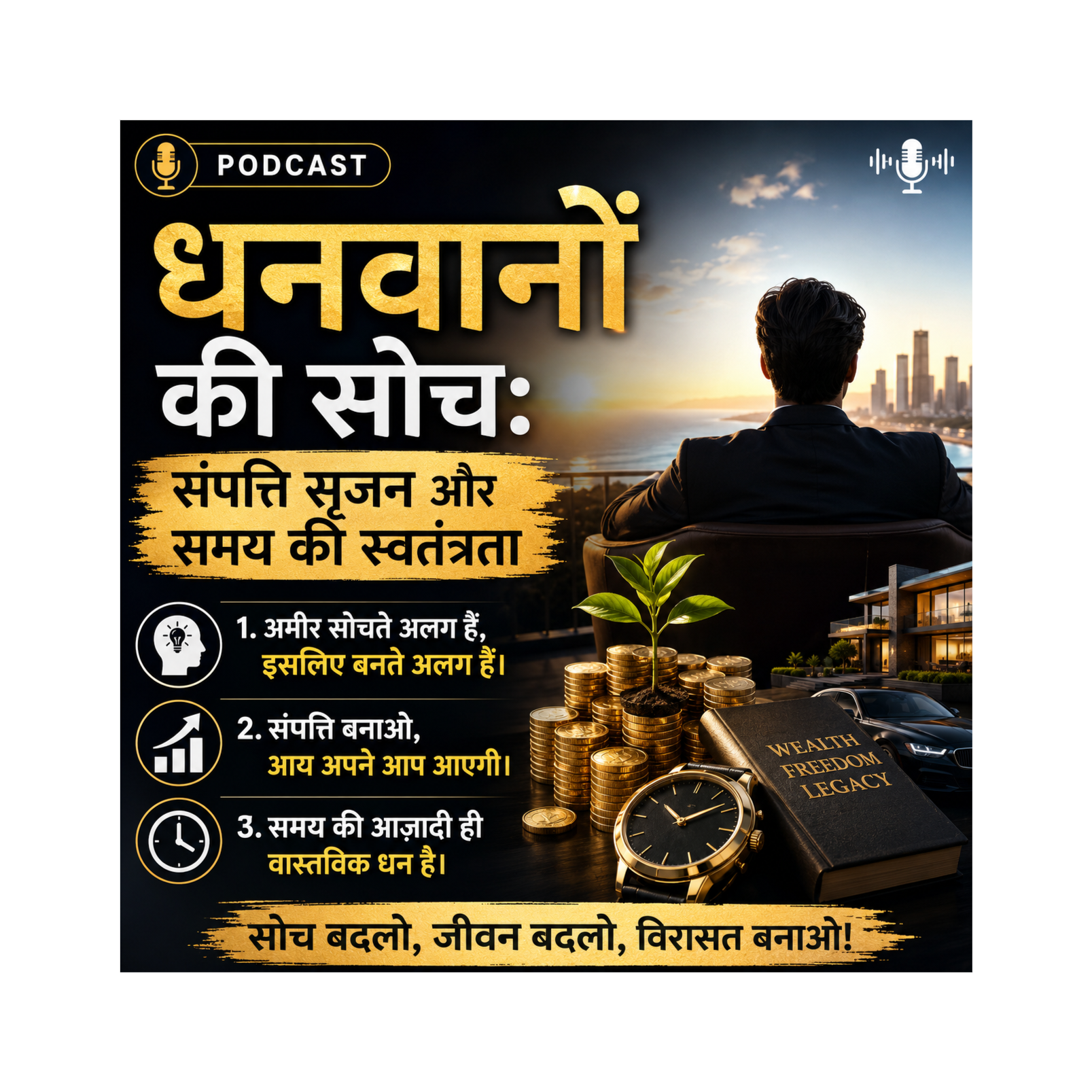 धनवानों की सोच: संपत्ति सृजन और समय की स्वतंत्रता episode artwork