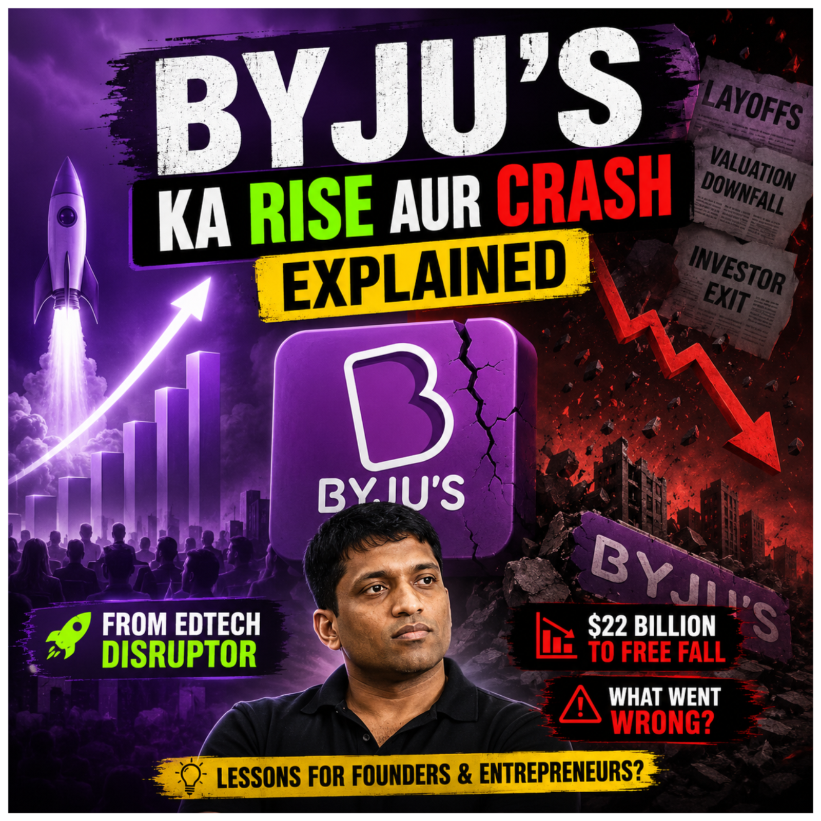 BYJU'S Ka Rise Aur Crash Explained episode artwork