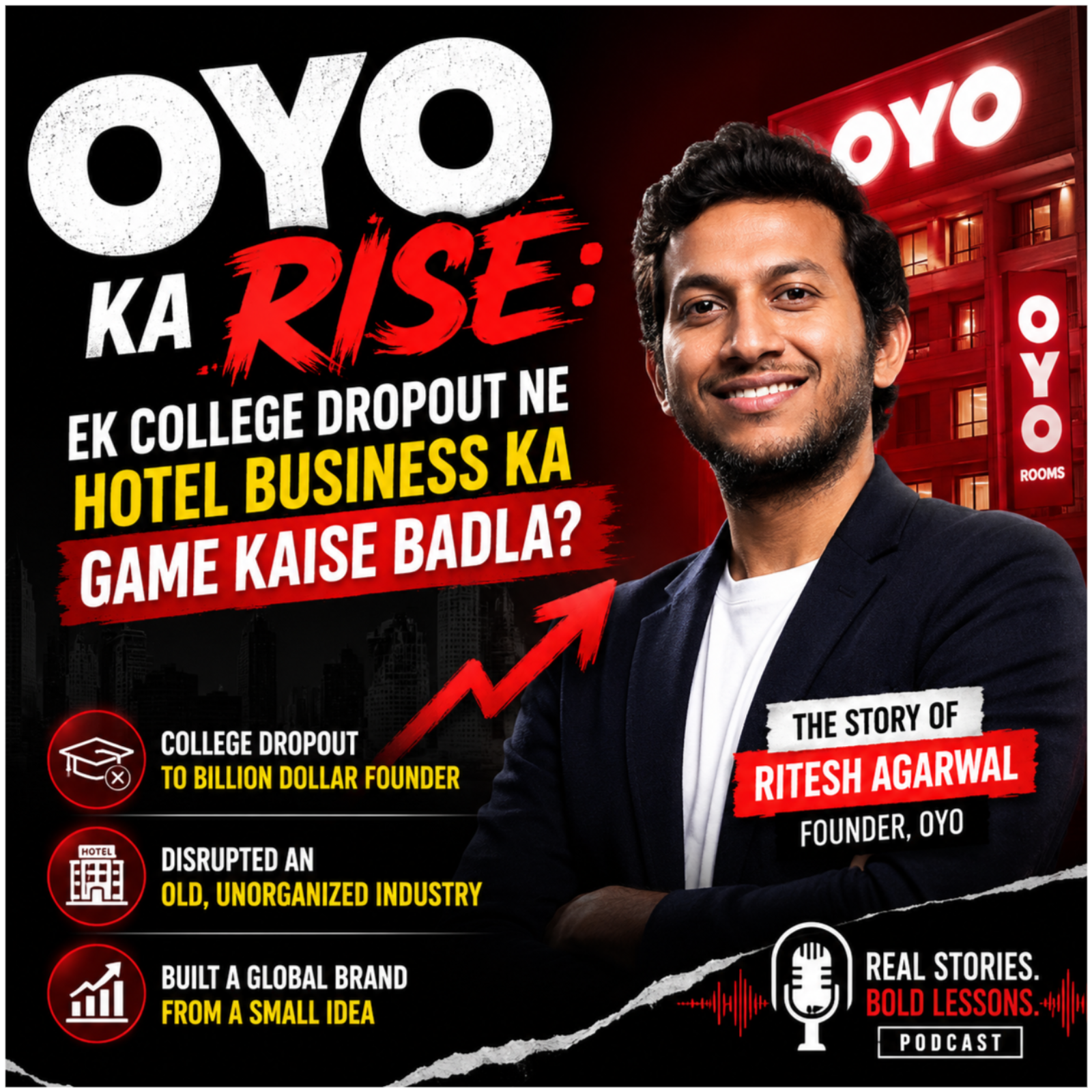 OYO Ka Rise: Ek College Dropout Ne Hotel Business Ka Game Kaise Badla? episode artwork